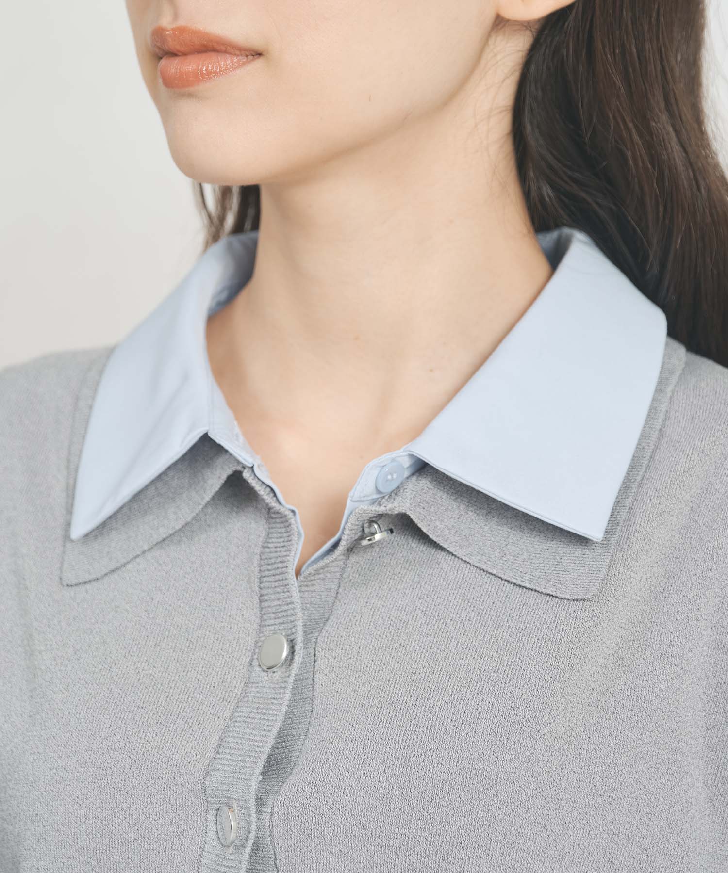 トランテアン ソン ドゥ モード 31 Sons de mode WEB限定 レイヤード衿付きニット TT558301 （GREY） GREY