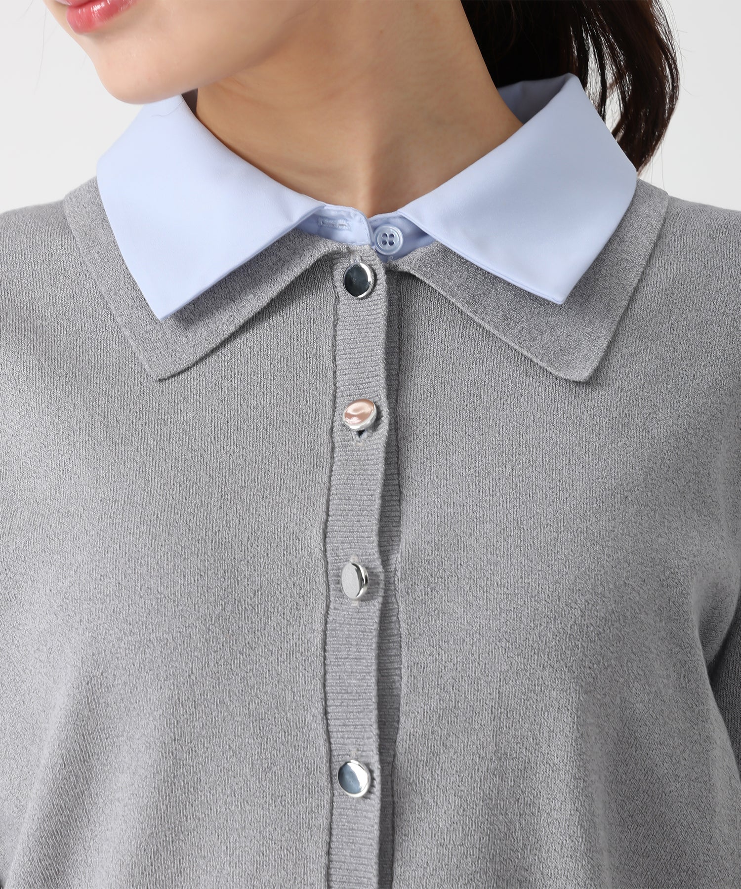 トランテアン ソン ドゥ モード 31 Sons de mode WEB限定 レイヤード衿付きニット TT558301 （GREY） GREY