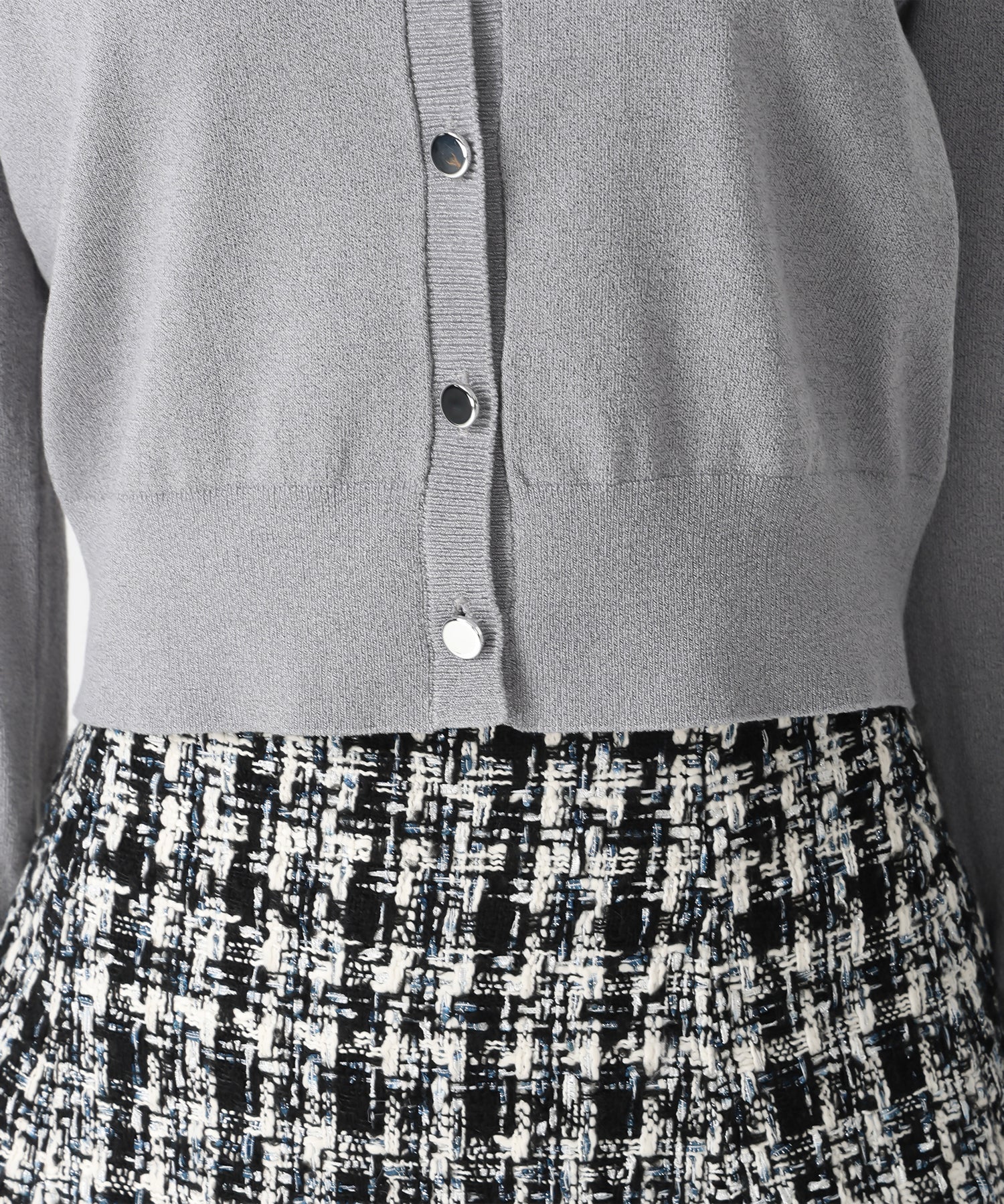 トランテアン ソン ドゥ モード 31 Sons de mode WEB限定 レイヤード衿付きニット TT558301 （GREY） GREY