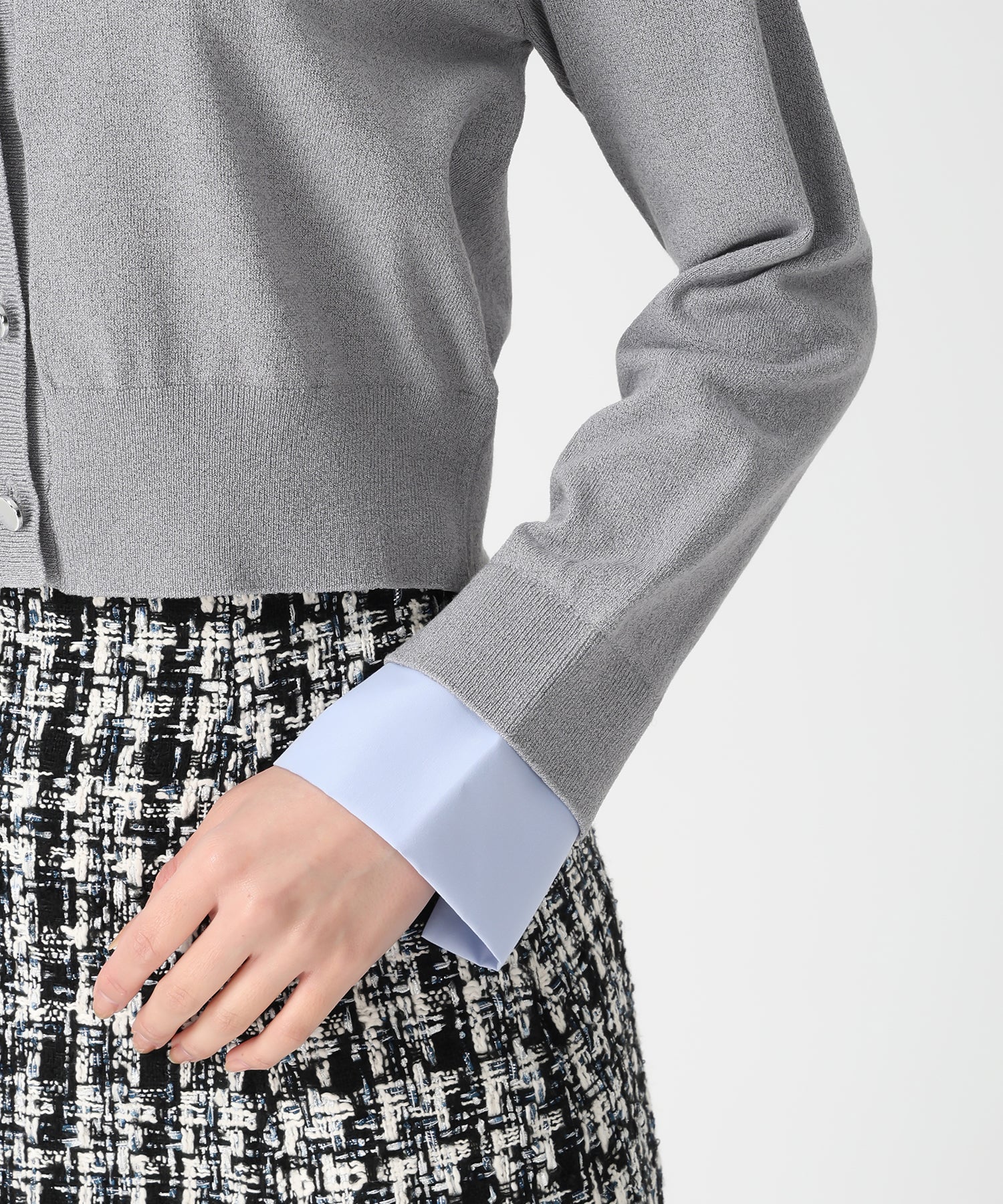 トランテアン ソン ドゥ モード 31 Sons de mode WEB限定 レイヤード衿付きニット TT558301 （GREY） GREY