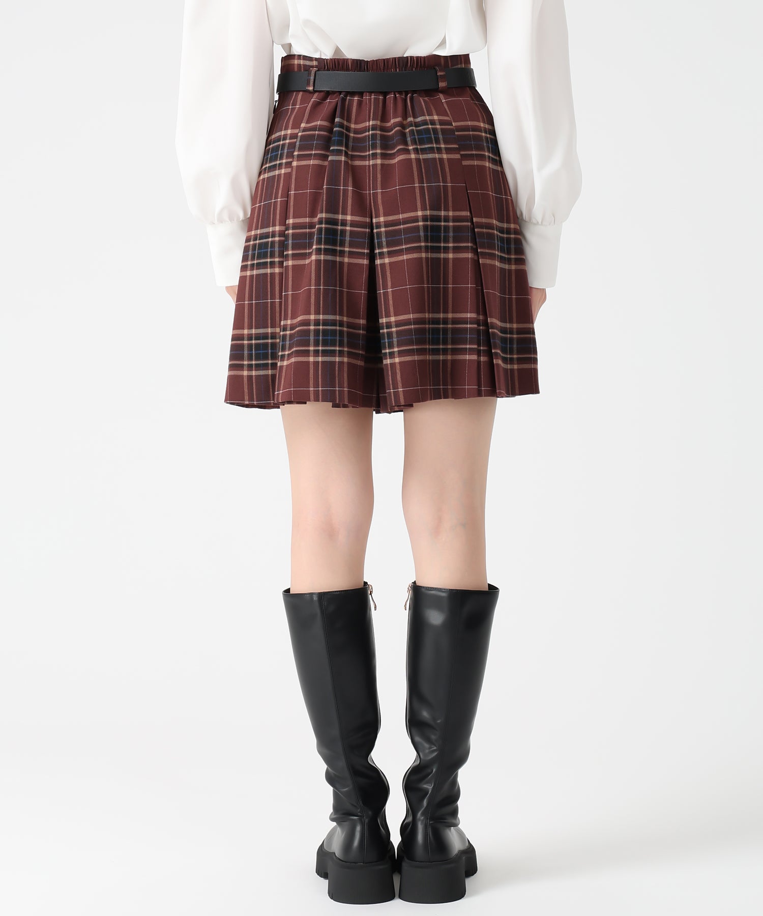 トランテアン ソン ドゥ モード 31 Sons de mode 2025秋冬新作 ベルト付きタックスカショーパン TT537306 （BEIGE） BEIGE