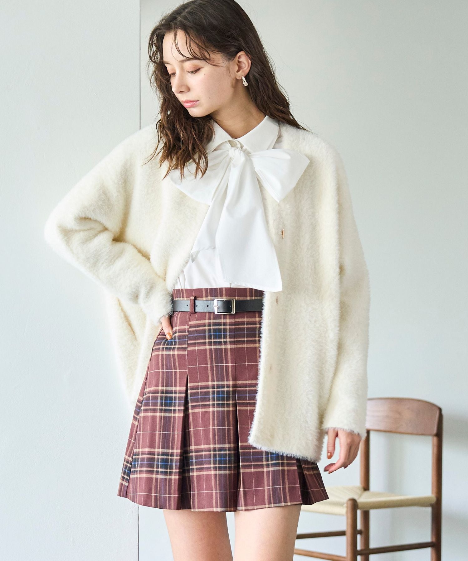 トランテアン ソン ドゥ モード 31 Sons de mode 2025秋冬新作 ベルト付きタックスカショーパン TT537306 （BROWN系） BROWN系