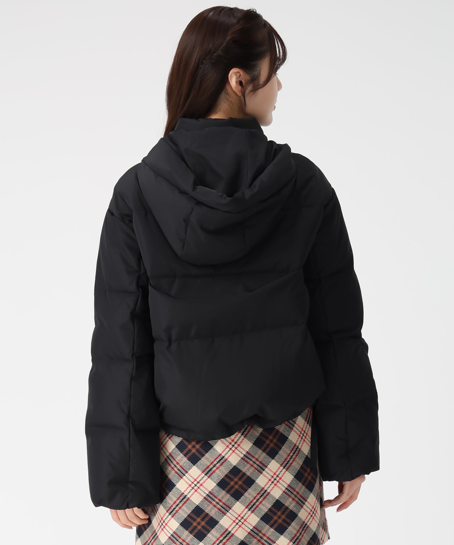 トランテアン ソン ドゥ モード 31 Sons de mode 2025秋冬新作 サイドリボンフード付ショートダウン TT548601 （BLACK） BLACK