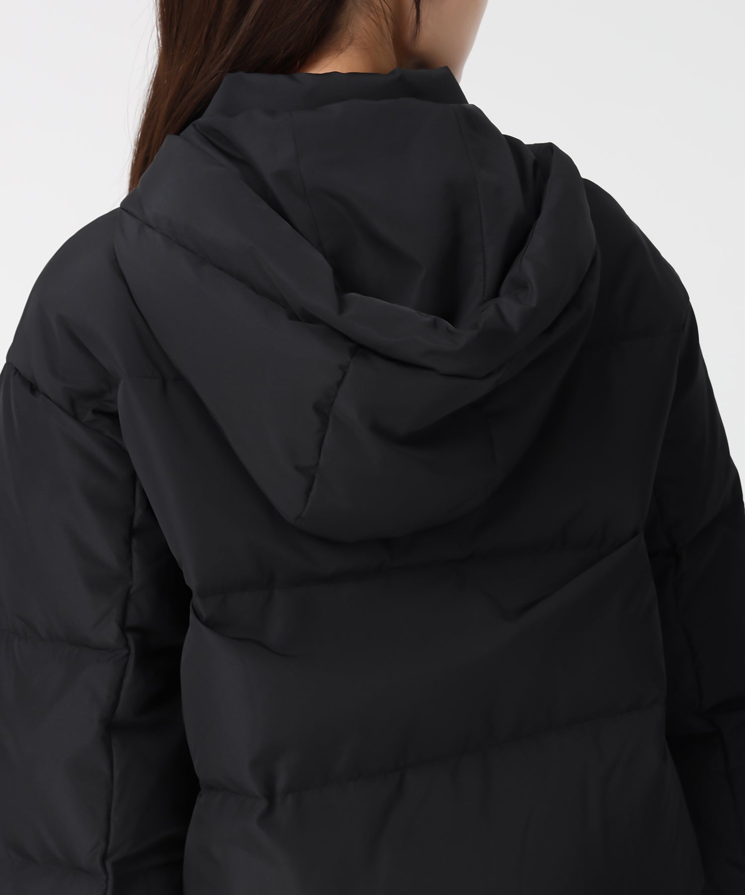 トランテアン ソン ドゥ モード 31 Sons de mode 2025秋冬新作 サイドリボンフード付ショートダウン TT548601 （BLACK） BLACK