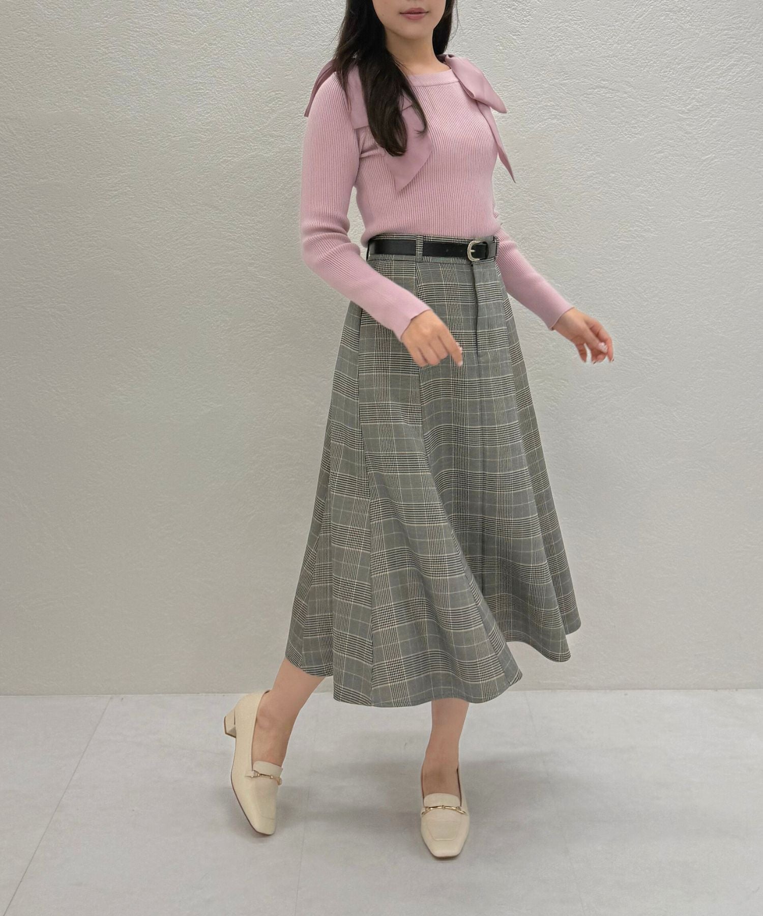 トランテアン ソン ドゥ モード 31 Sons de mode 2025秋冬新作 肩リボンシアーニット TT548304 （PINK） PINK