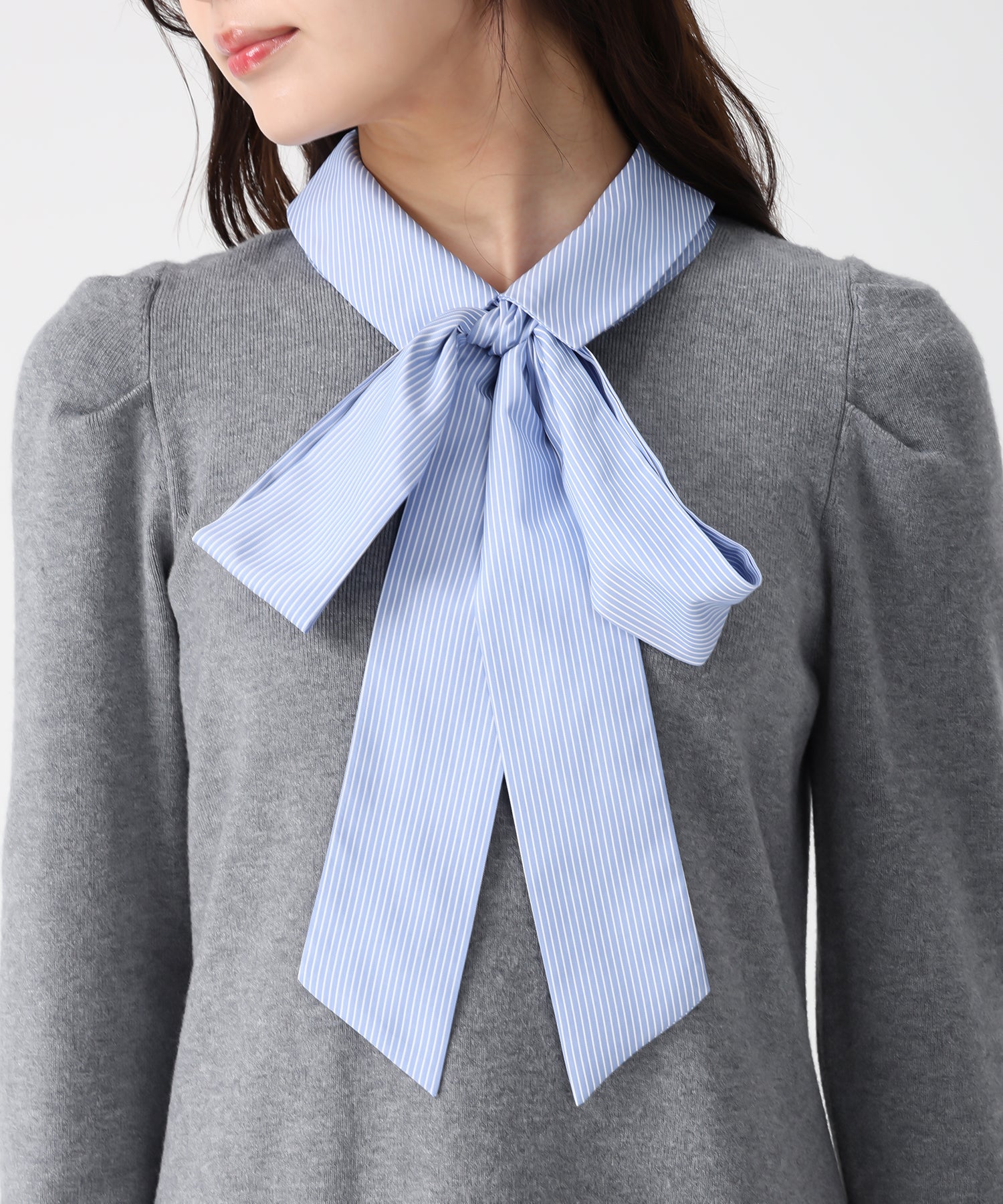 トランテアン ソン ドゥ モード 31 Sons de mode 2025秋冬新作 襟付きミニニットワンピース TT547406 （GREY） GREY