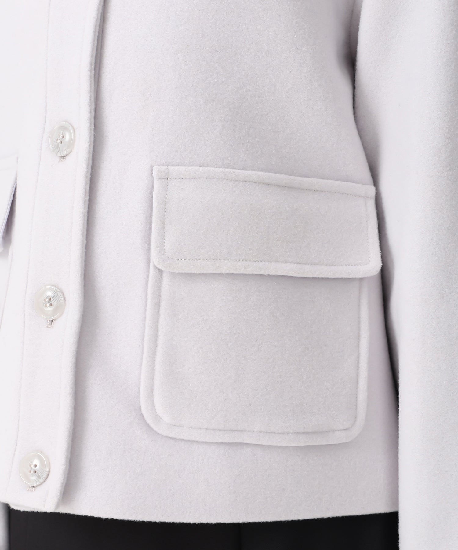 トランテアン ソン ドゥ モード 31 Sons de mode 2025秋冬新作 ステンカラーポケットショートコート TT548604 （BROWN） BROWN