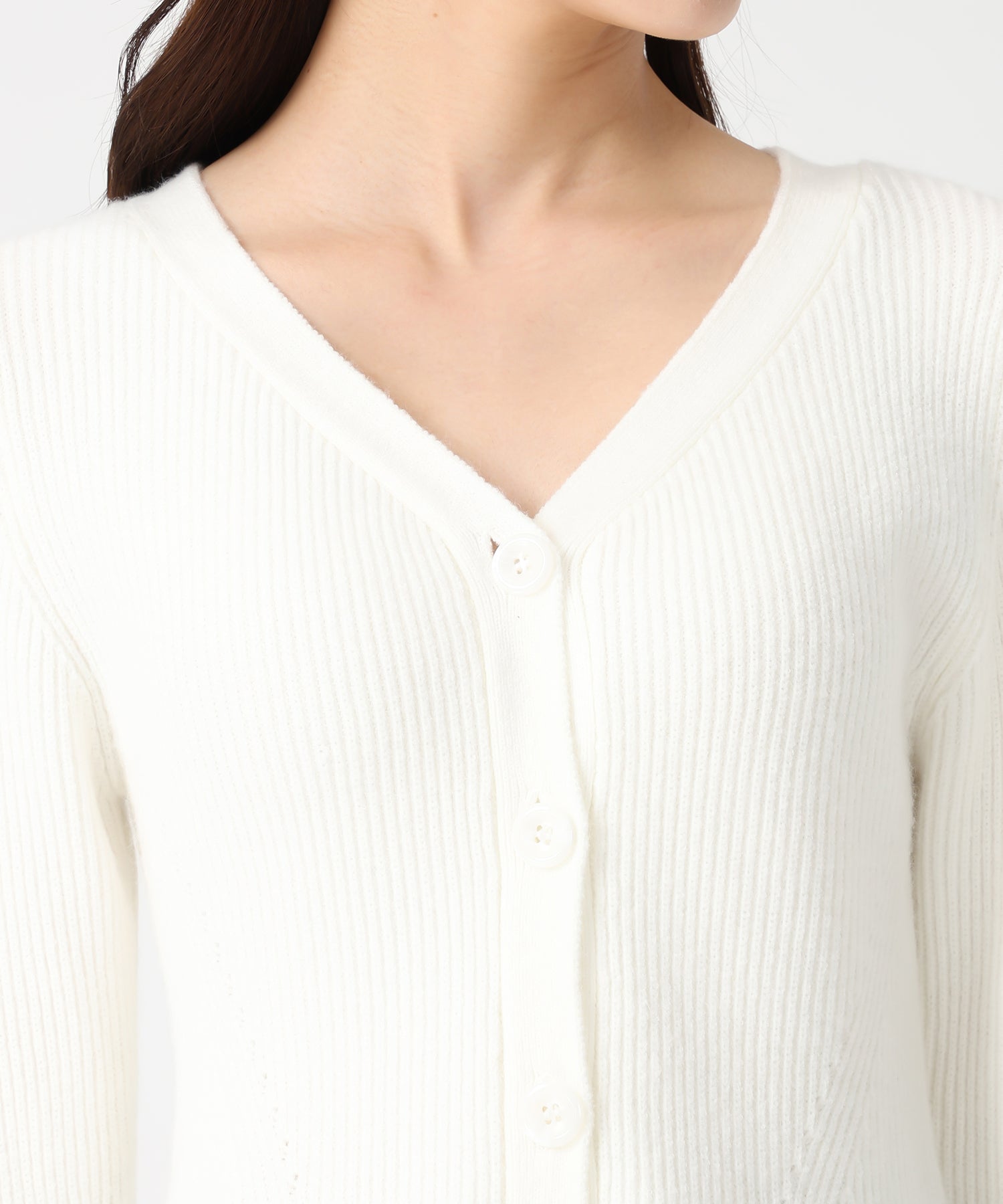 トランテアン ソン ドゥ モード 31 Sons de mode 2025秋冬新作 袖リボンベロアペプラムニット TT548316 （PINK） PINK