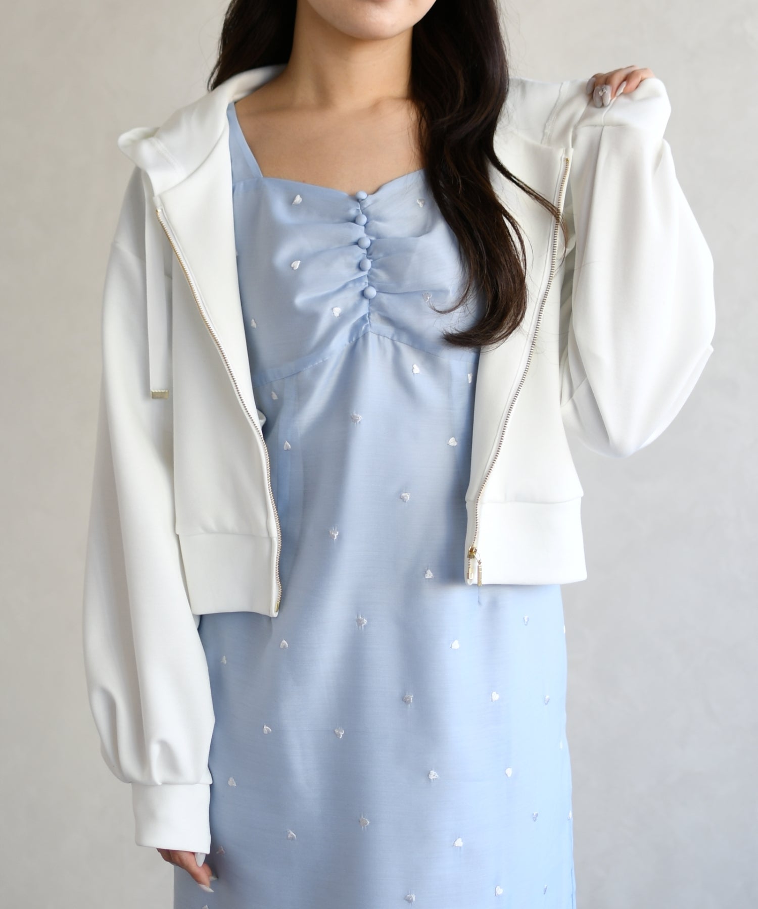 トランテアン ソン ドゥ モード 31 Sons de mode 2026春夏新作 ボリュームスリーブパーカー TT618201 （WHITE） WHITE