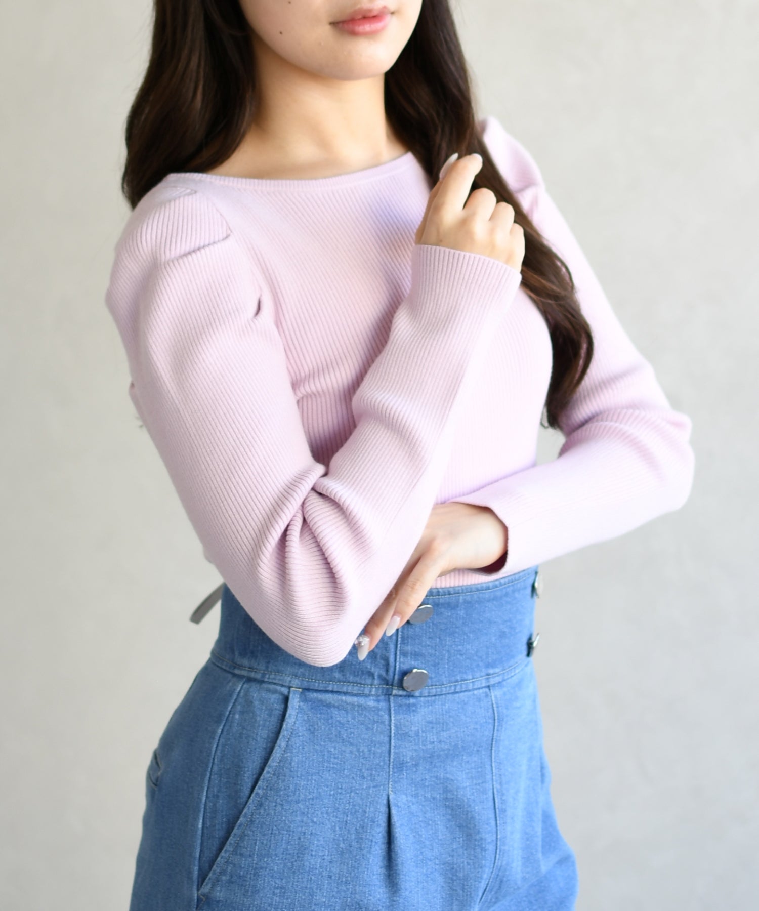 トランテアン ソン ドゥ モード 31 Sons de mode 2026春夏新作 ボートネックリブニット TT618302 （PINK） PINK