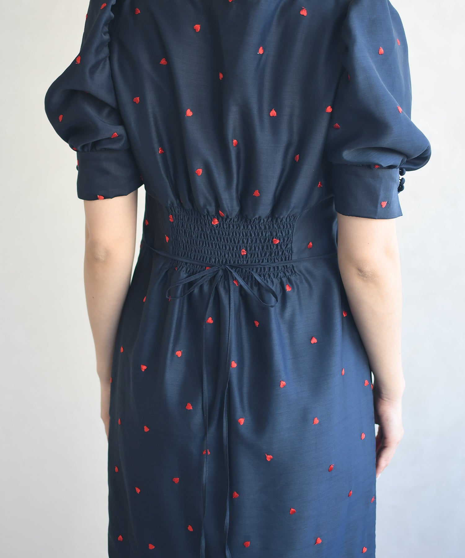 トランテアン ソン ドゥ モード 31 Sons de mode 2026春夏新作 ハート柄セミマーメイドワンピース TT617404 （NAVY） NAVY