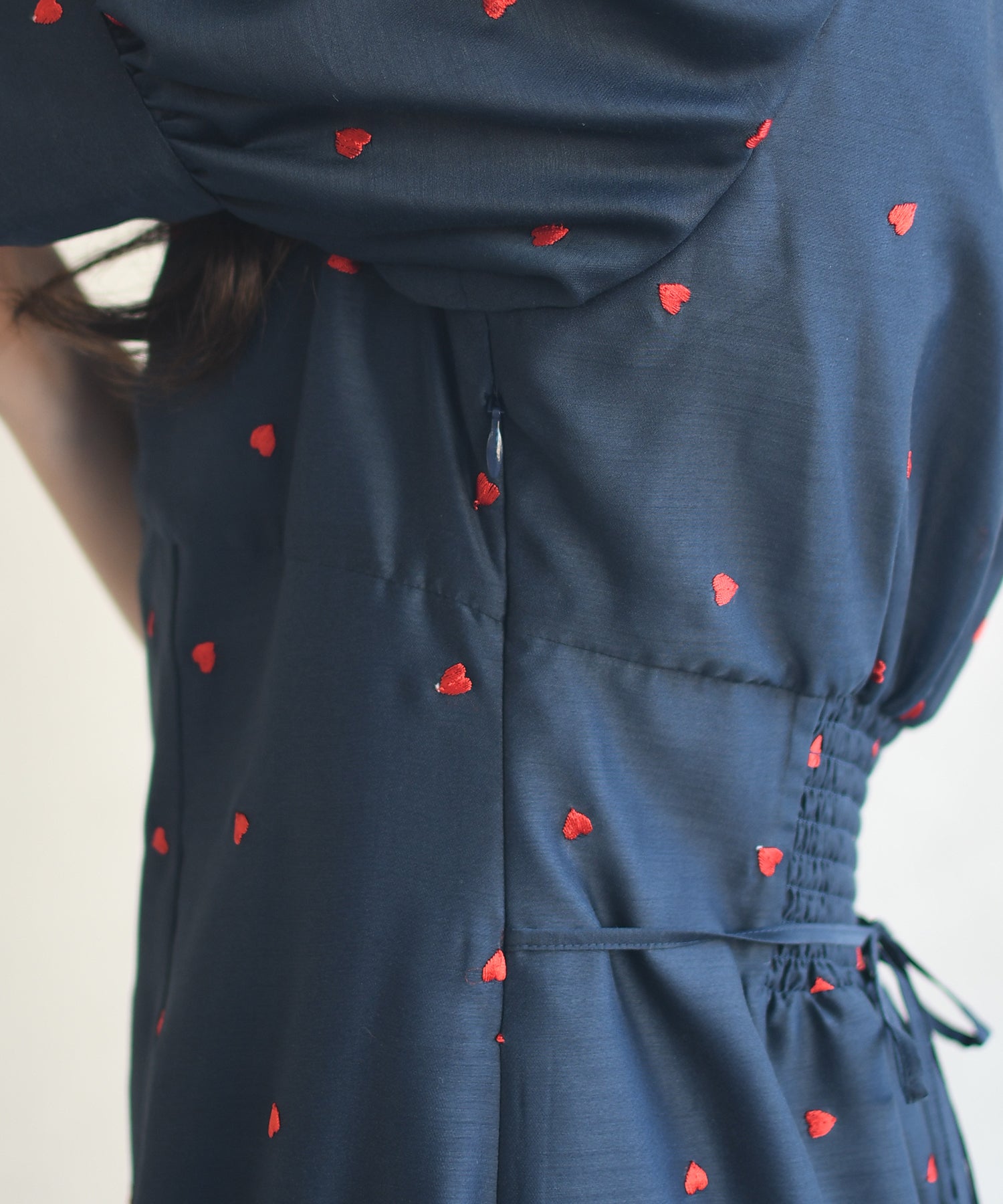 トランテアン ソン ドゥ モード 31 Sons de mode 2026春夏新作 ハート柄セミマーメイドワンピース TT617404 （NAVY） NAVY