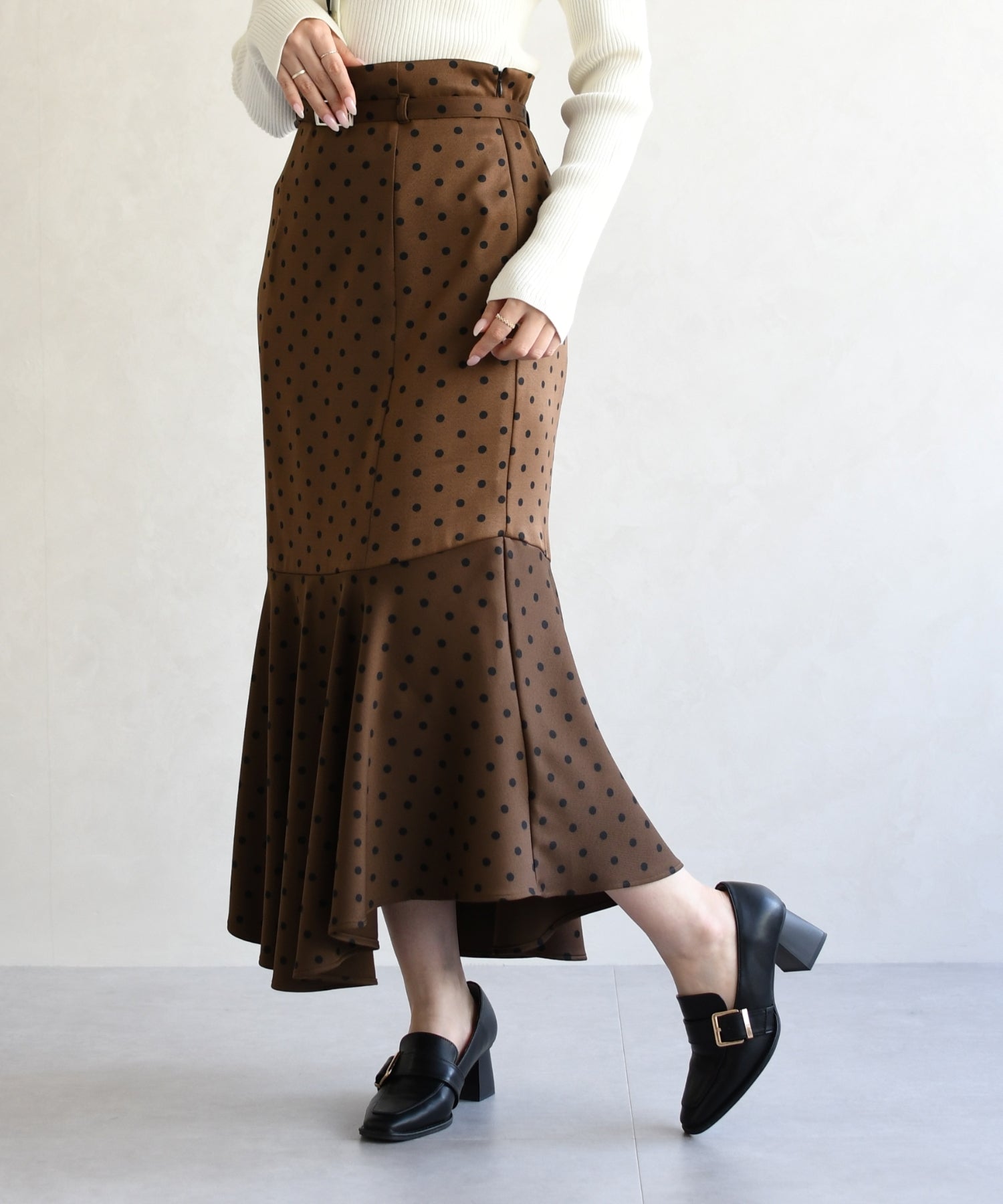 トランテアン ソン ドゥ モード 31 Sons de mode 2026春夏新作 アソートセミマーメイドスカート TT617201 （BROWN系） BROWN系