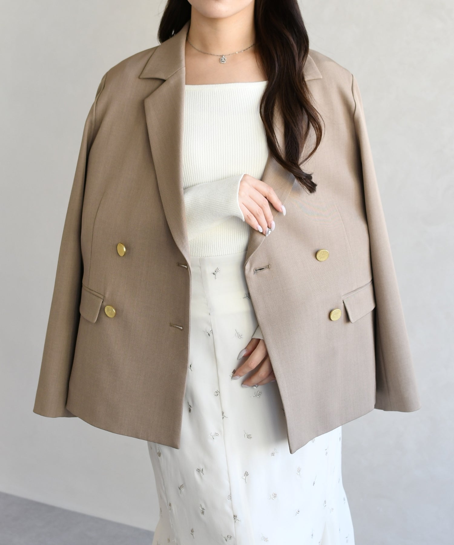 トランテアン ソン ドゥ モード 31 Sons de mode 2026春夏新作 スプリングテーラードジャケット TT618501 （MOCHA） MOCHA