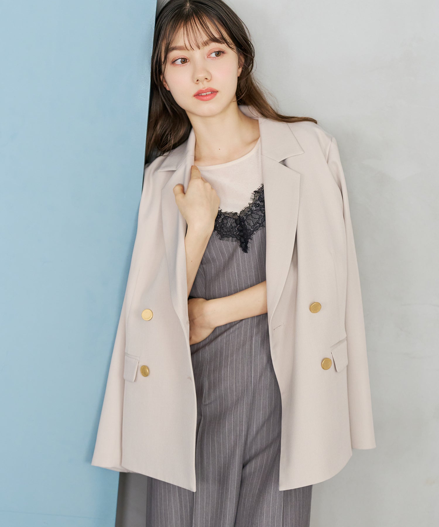 トランテアン ソン ドゥ モード 31 Sons de mode 2026春夏新作 スプリングテーラードジャケット TT618501 （BEIGE） BEIGE