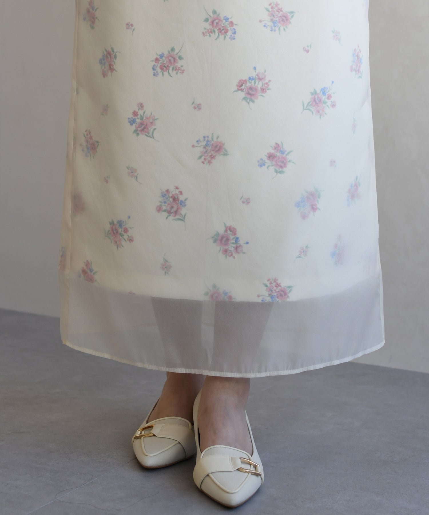 トランテアン ソン ドゥ モード 31 Sons de mode 2026春夏新作 シアーレイヤードスカート TT617203 （YELLOW） YELLOW