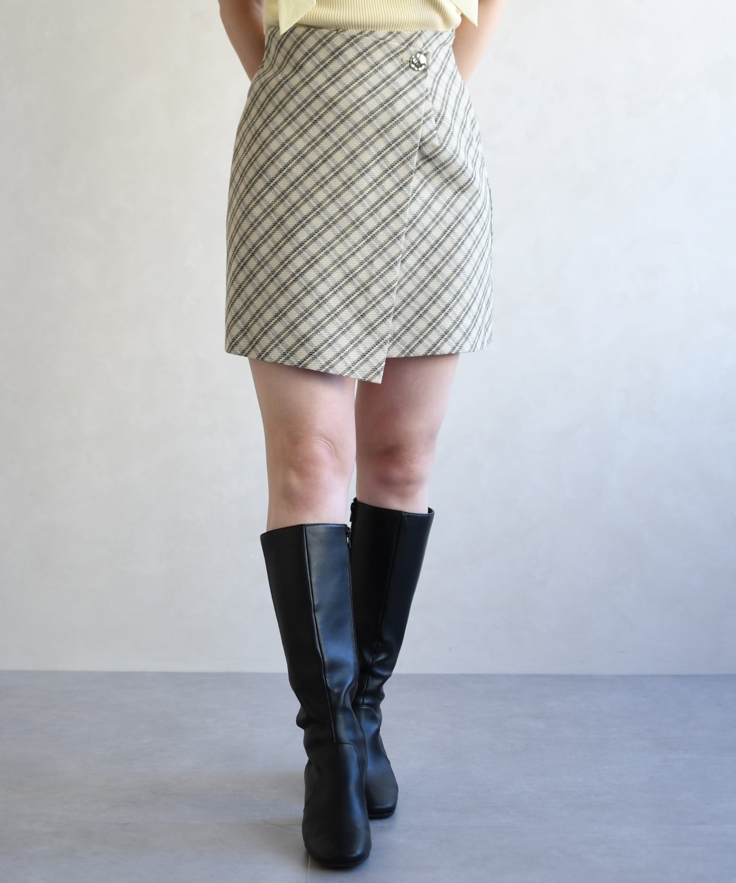 トランテアン ソン ドゥ モード 31 Sons de mode 2026春夏新作 チェックミニスカート TT617207 （BEIGE） BEIGE