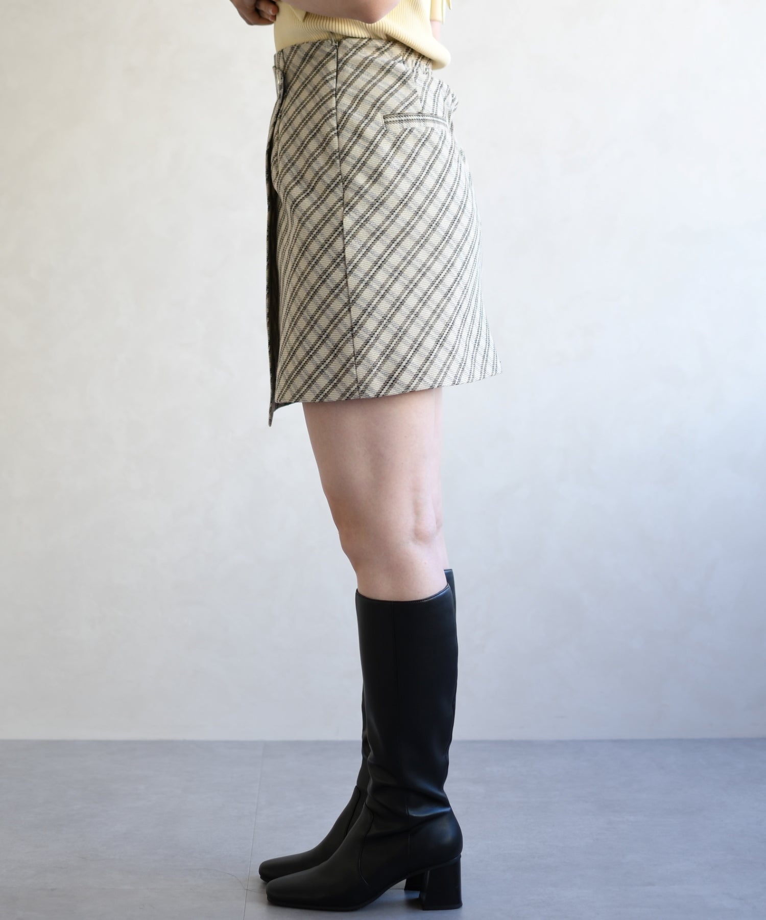 トランテアン ソン ドゥ モード 31 Sons de mode 2026春夏新作 チェックミニスカート TT617207 （BEIGE） BEIGE