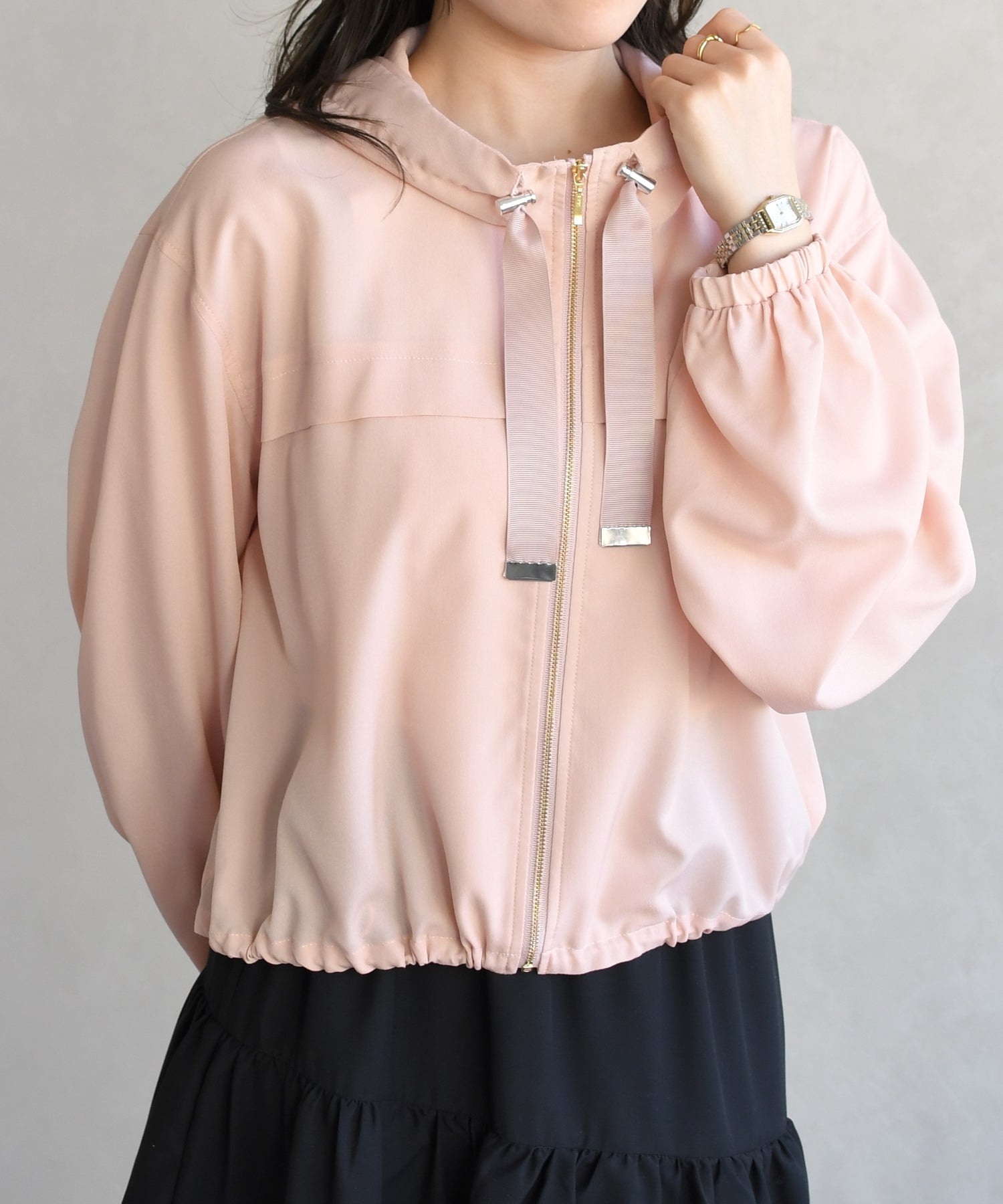 トランテアン ソン ドゥ モード 31 Sons de mode 2026春夏新作 フードシアーブルゾン TT628501 （PINK） PINK