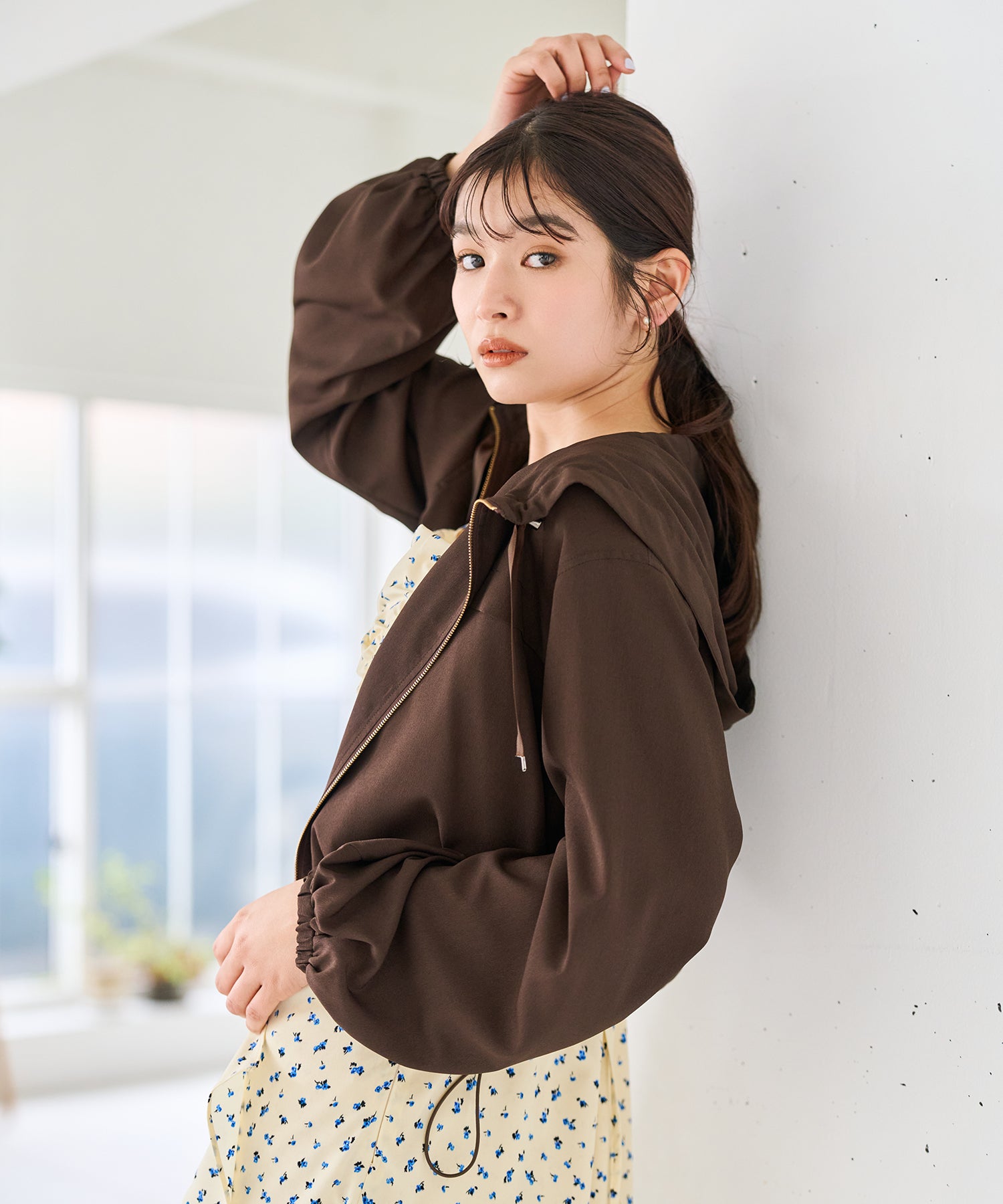 トランテアン ソン ドゥ モード 31 Sons de mode 2026春夏新作 フードシアーブルゾン TT628501 （BROWN） BROWN