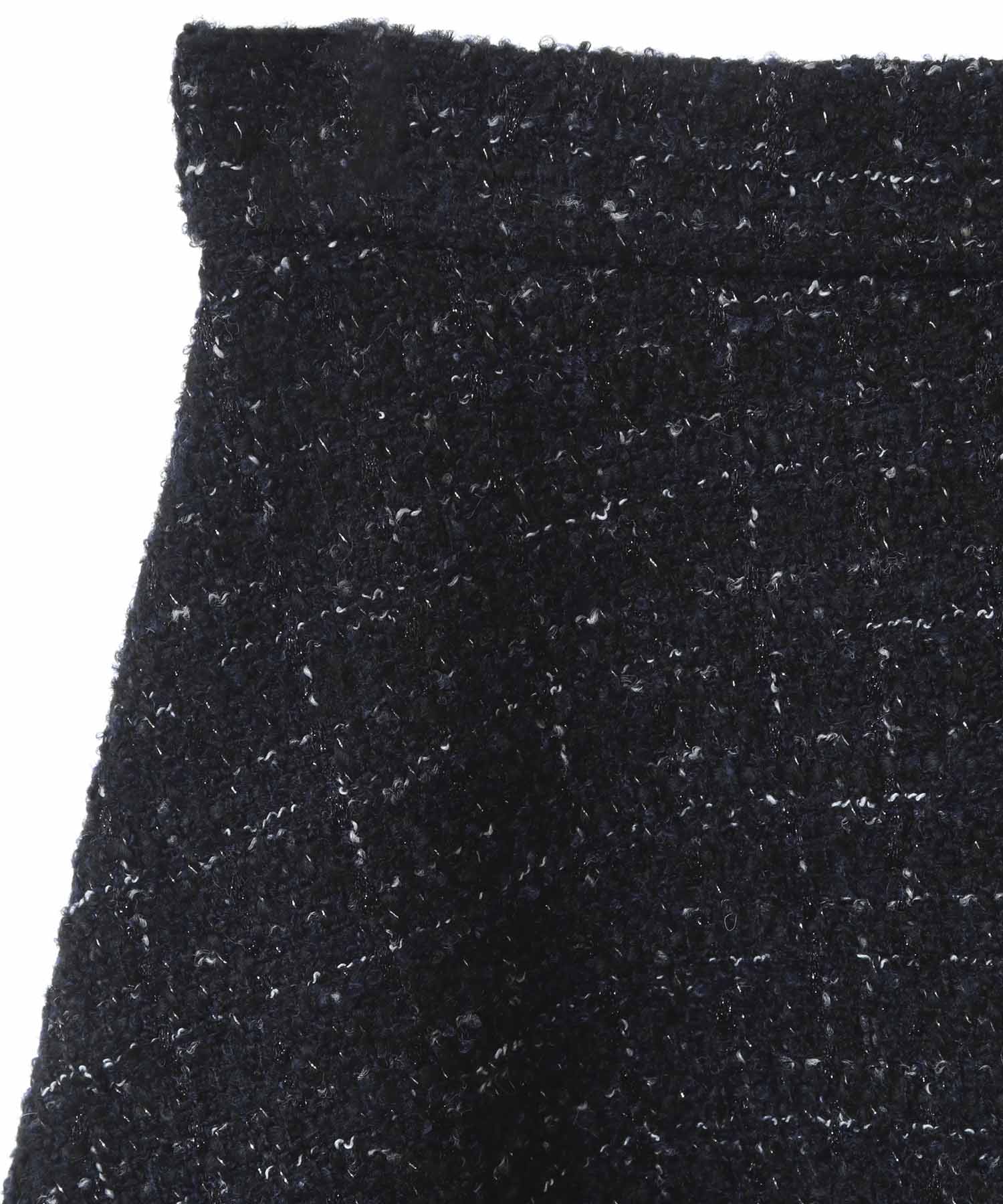 トランテアン ソン ドゥ モード 31 Sons de mode ツイードフレアミニスカート （オフホワイト） OFF-WHITE