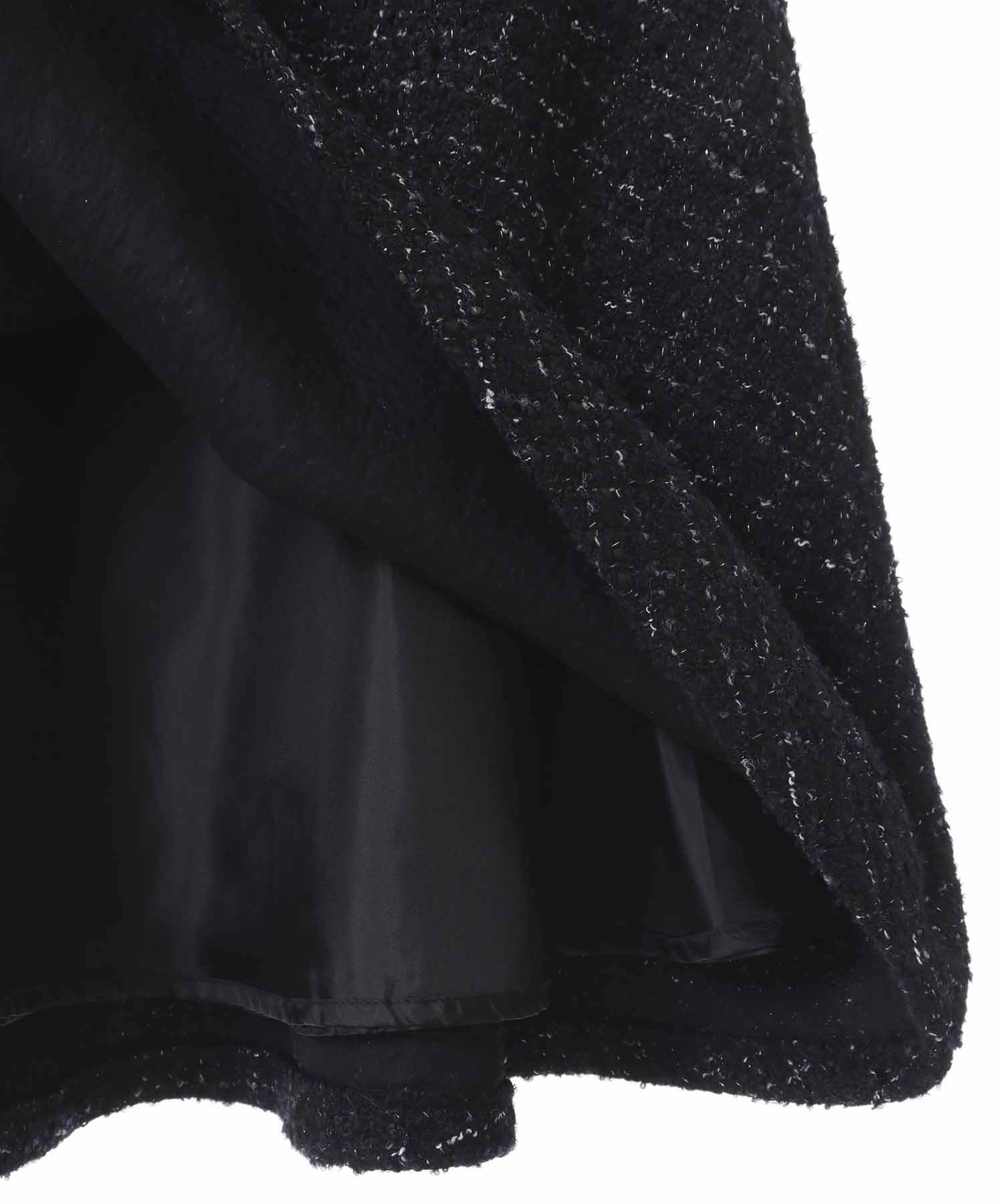 トランテアン ソン ドゥ モード 31 Sons de mode ツイードフレアミニスカート （オフホワイト） OFF-WHITE