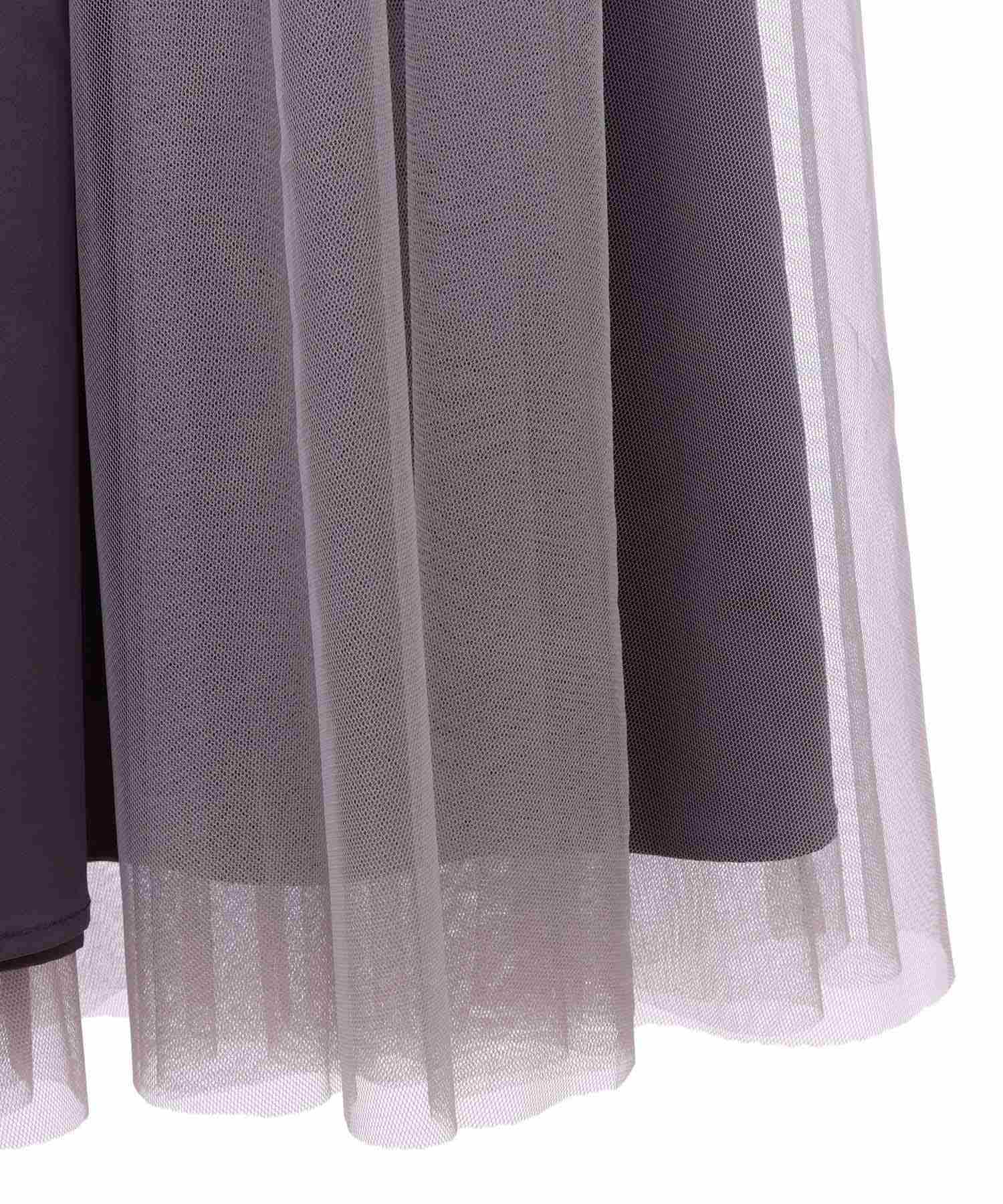 トランテアン ソン ドゥ モード 31 Sons de mode チュール×タフタスカート （クリーム） クリーム