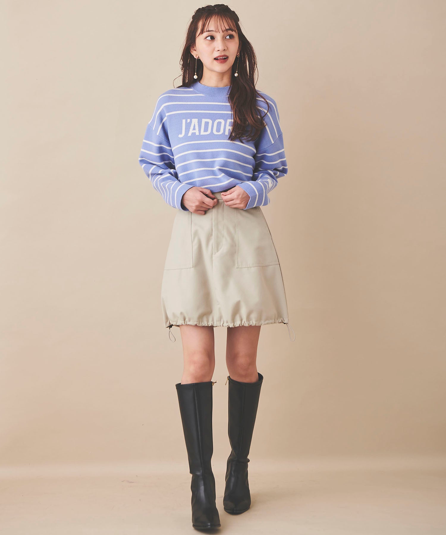 31 Sons de mode Drawstring Mini Skirt