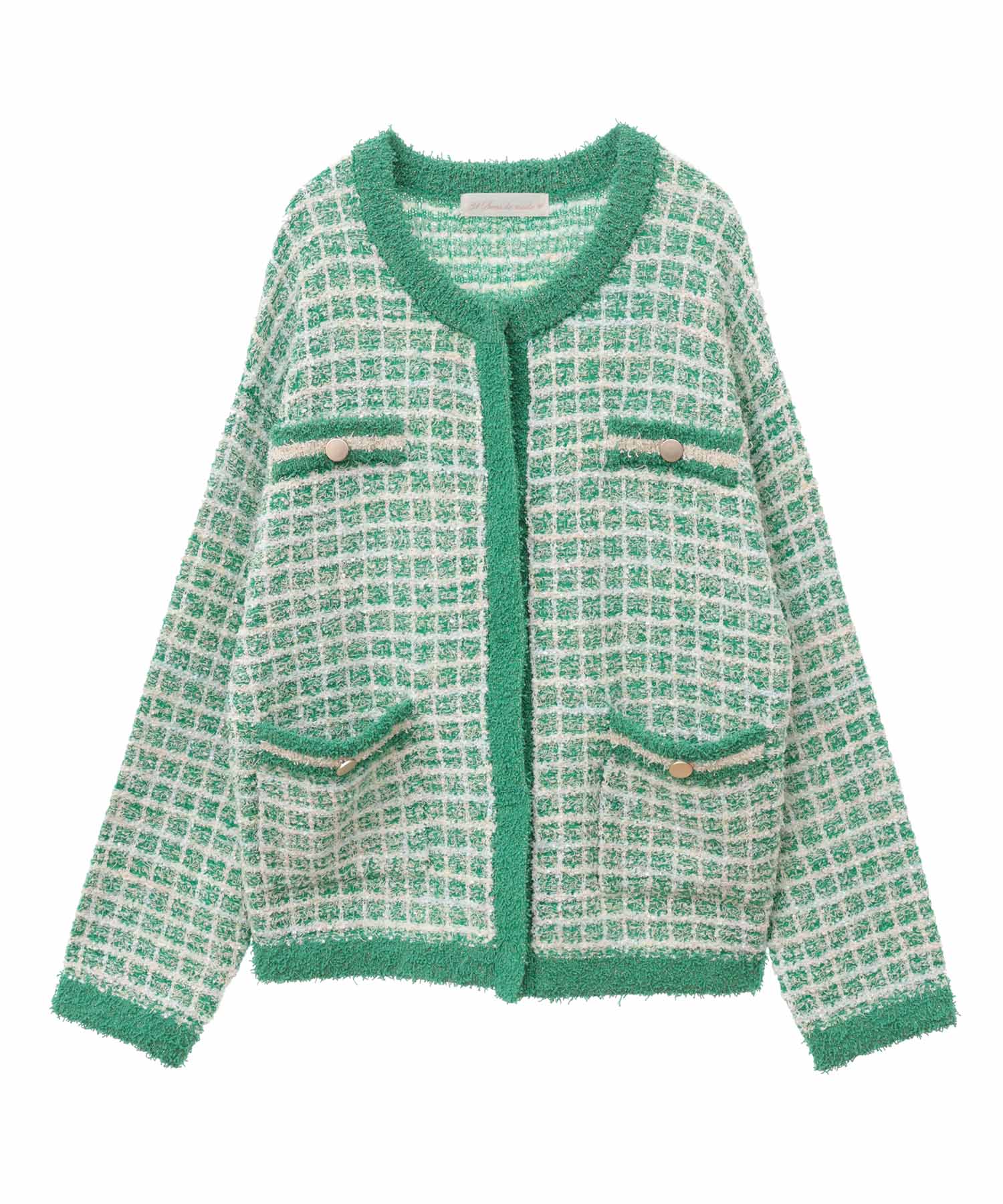 31 Sons de mode Chunky tweed cardigan