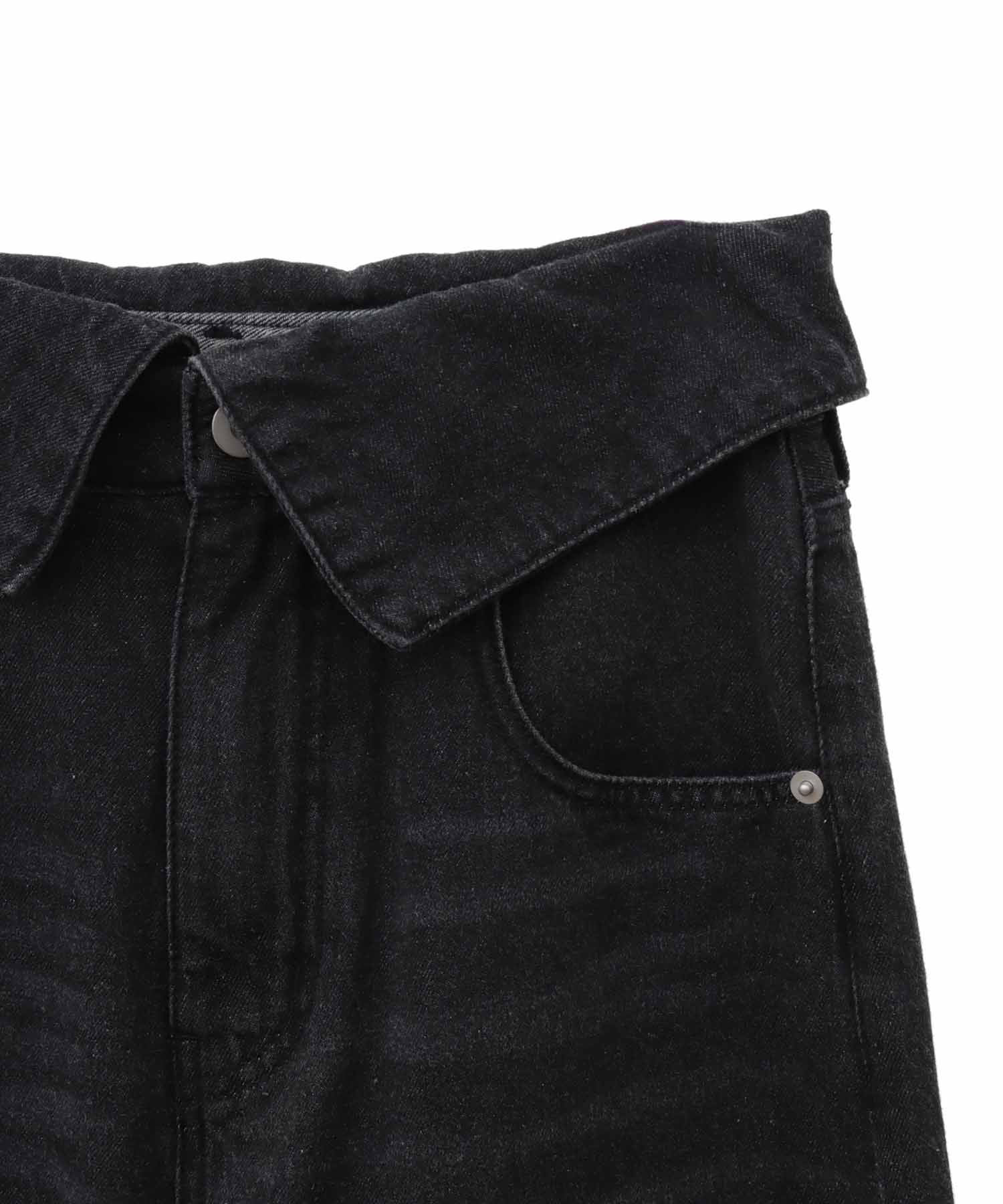 トランテアン ソン ドゥ モード 31 Sons de mode カーブデニムパンツ （ブラック） BLACK
