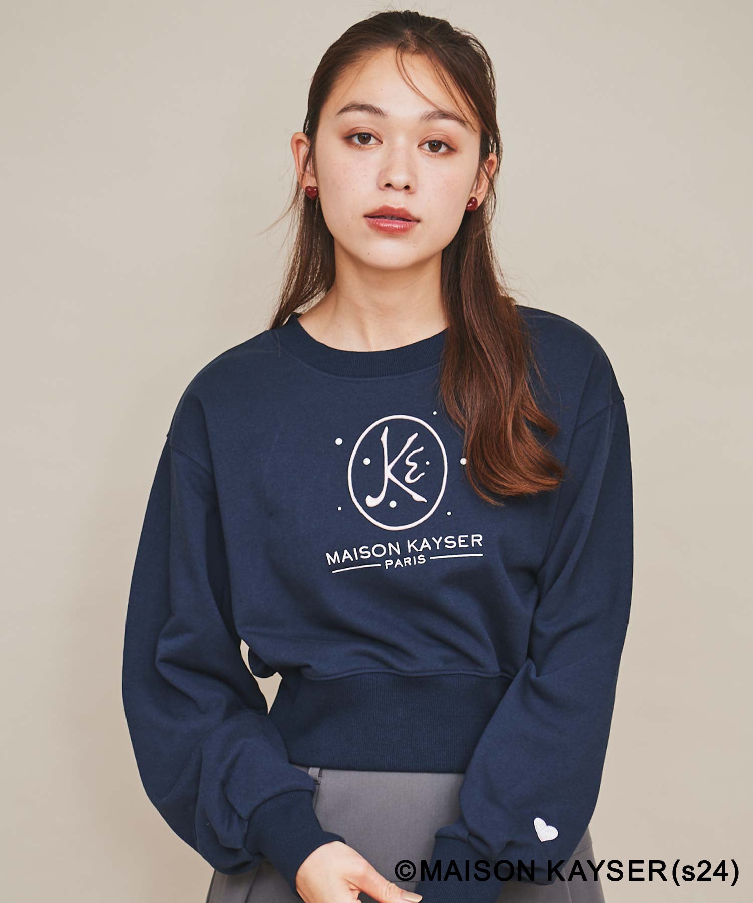 31 Sons de mode 【MAISON KAYSER】 Embroidered Logo Sweatshirt