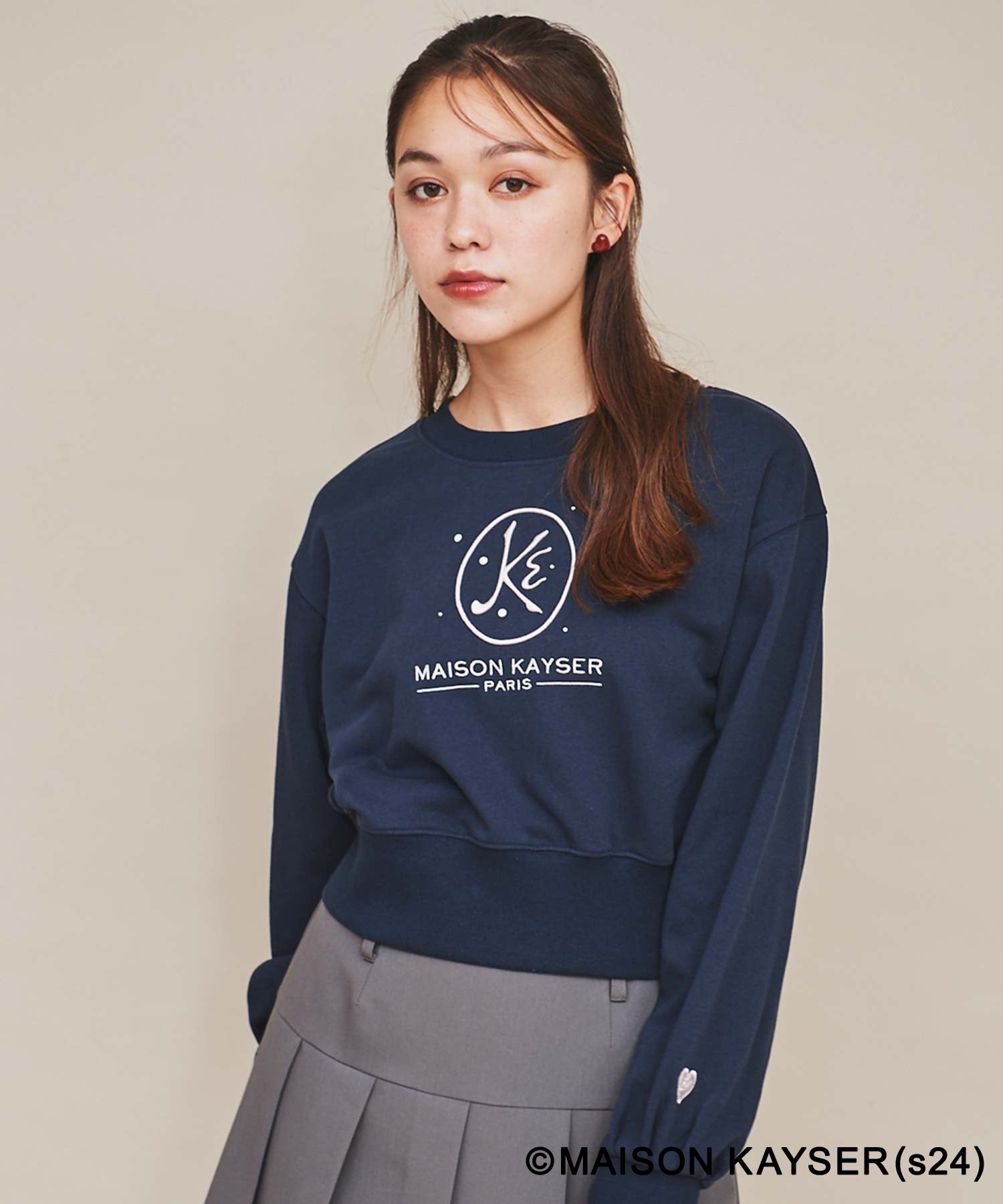 31 Sons de mode 【MAISON KAYSER】 Embroidered Logo Sweatshirt