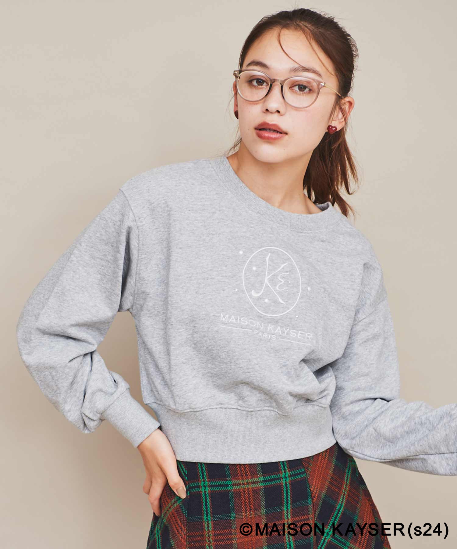 31 Sons de mode 【MAISON KAYSER】 Embroidered Logo Sweatshirt