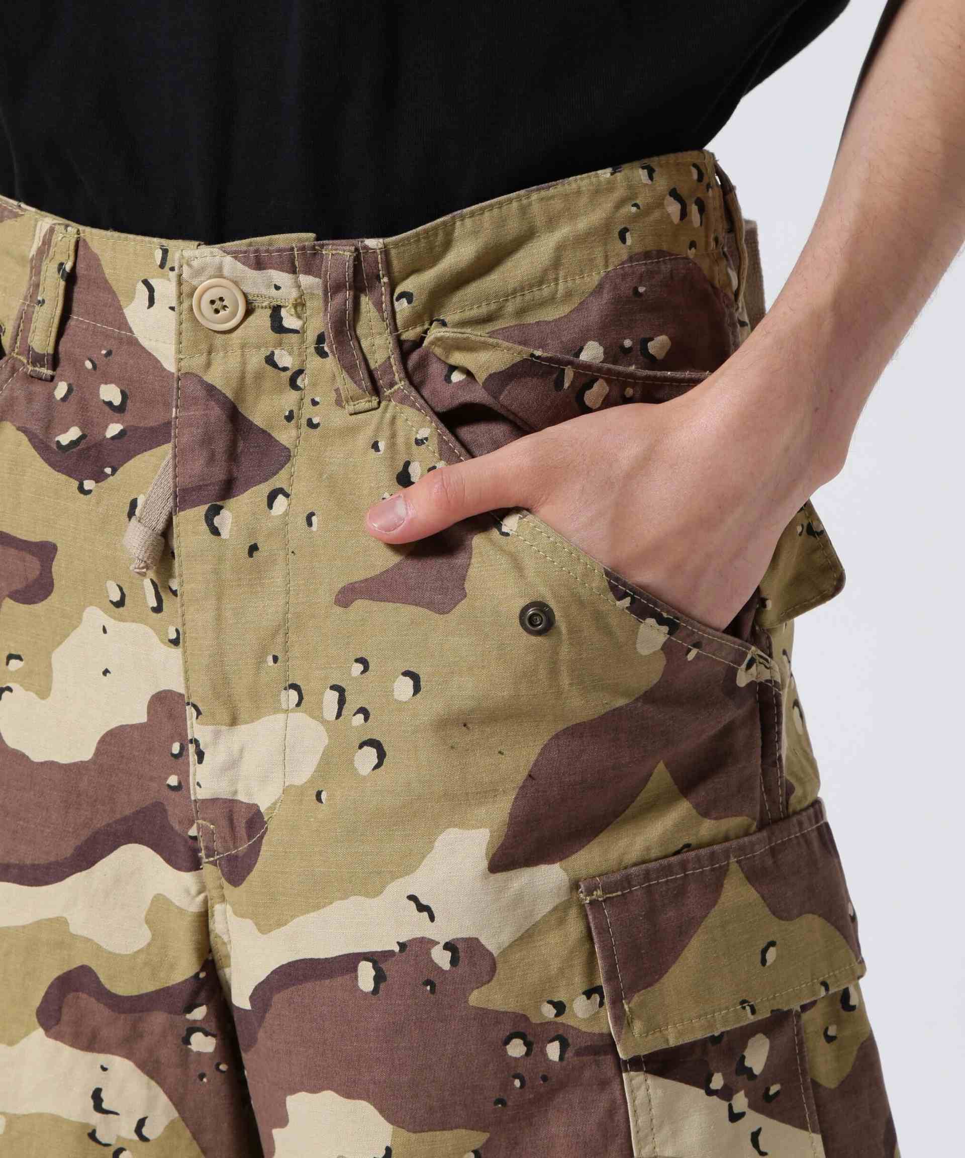 《WER&DEPOT限定》M-65 FATIGUE SHO>T PANTS / M-65 ファティーグ ショート パンツ / AVI>EX  カーキカモ1