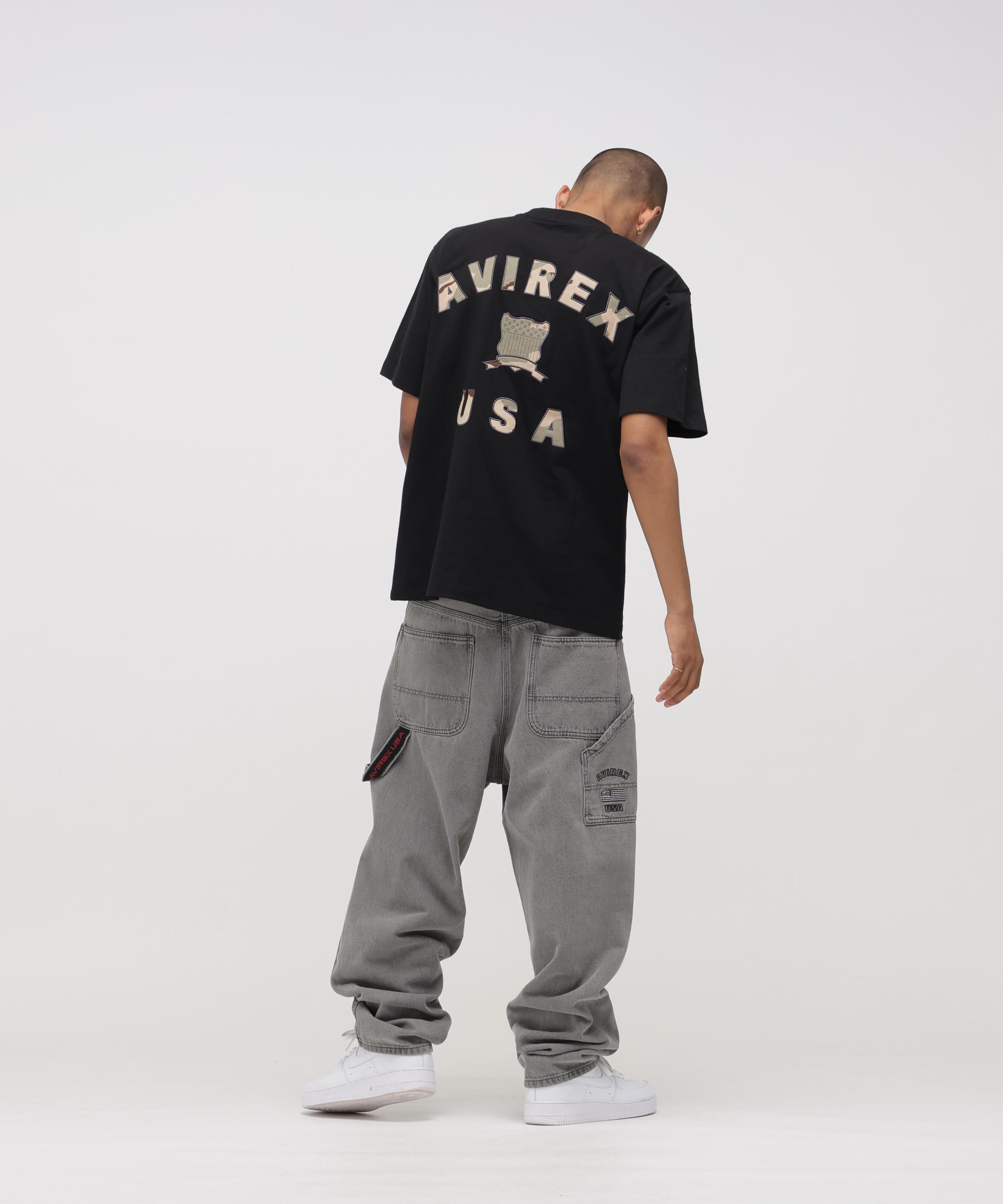 《直営店限定》VARSITY CAMO T-SHIRT ブラック