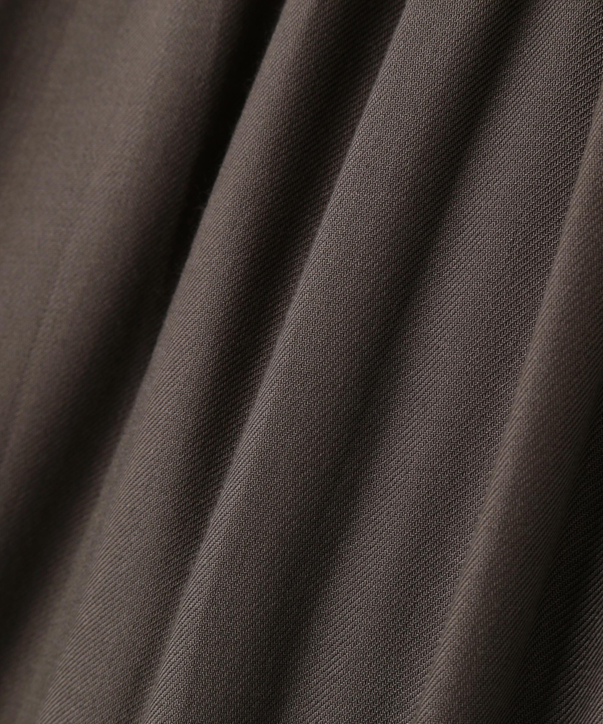 YOKE/ヨーク/Modal Twill Front Flat 1pleated Easy Trousers/YK26SS01216P チャコール