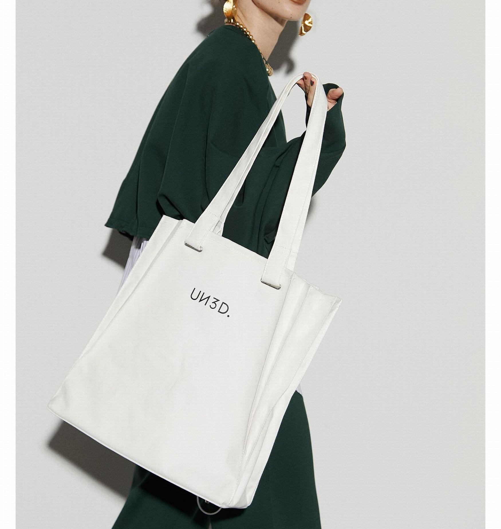 UN3D./アンスリード/O>IGAMI PLEATS TOTE/オリガミプリーツトート ホワイト