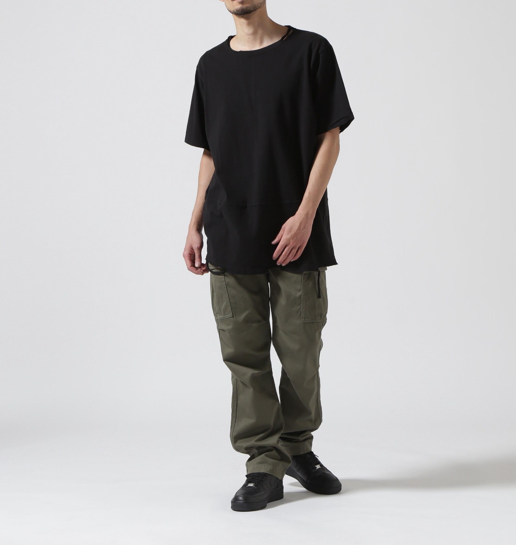 WHITELAND/ホワイトランド/OWL/DAMEGE SST/ダメージ Tシャツ ブラック