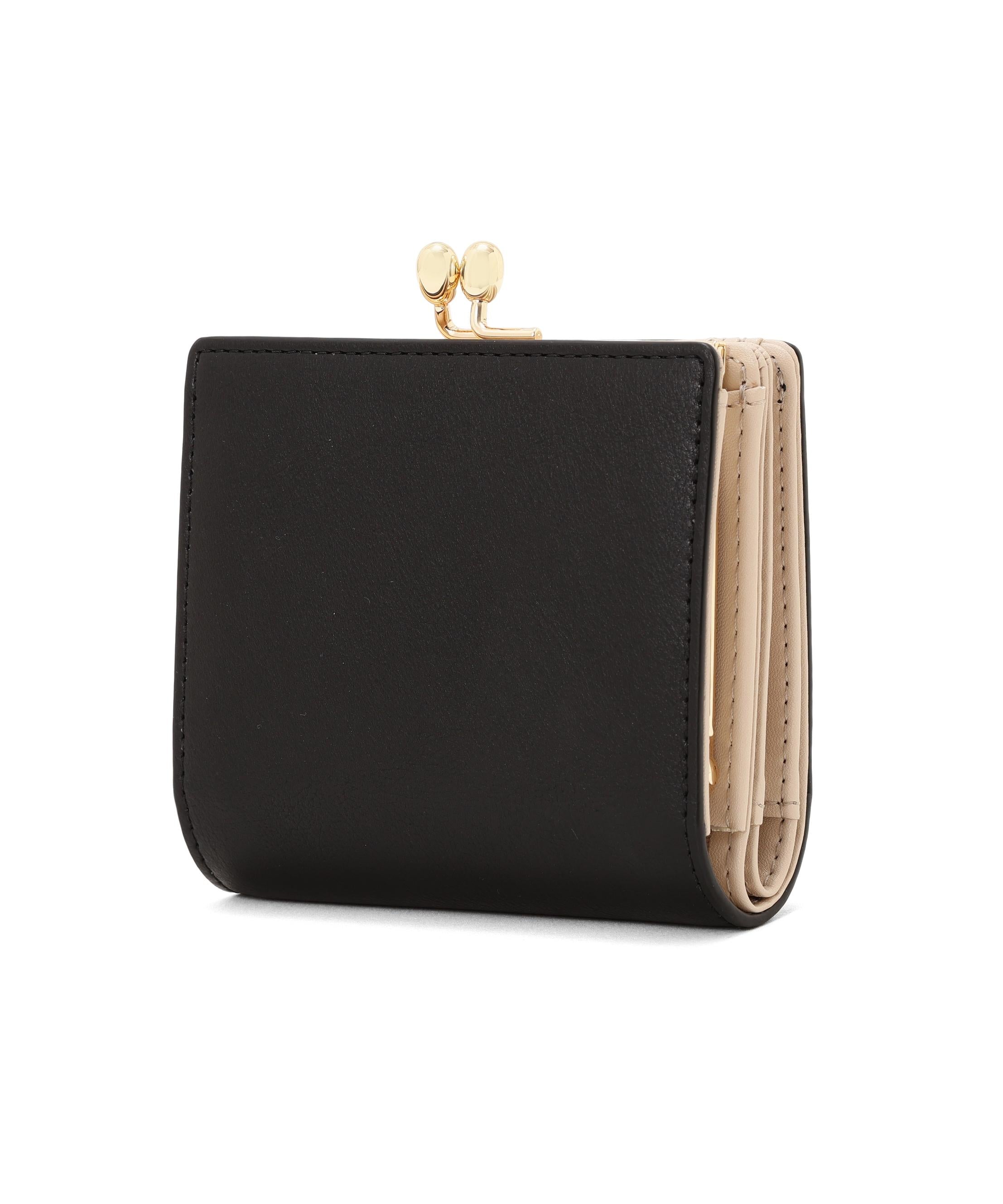 フラワーモチーフウォレット ブラック