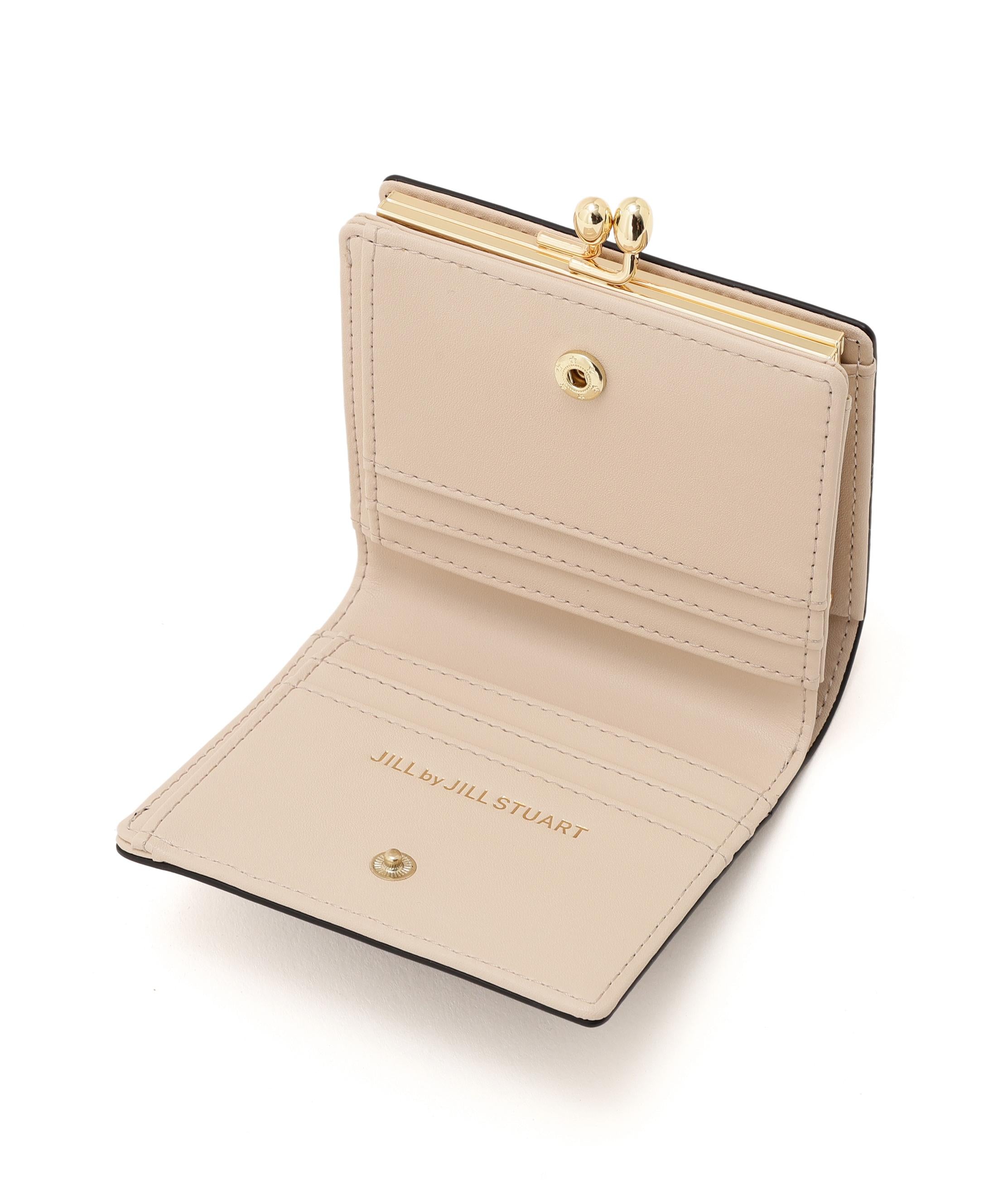 フラワーモチーフウォレット ブラック