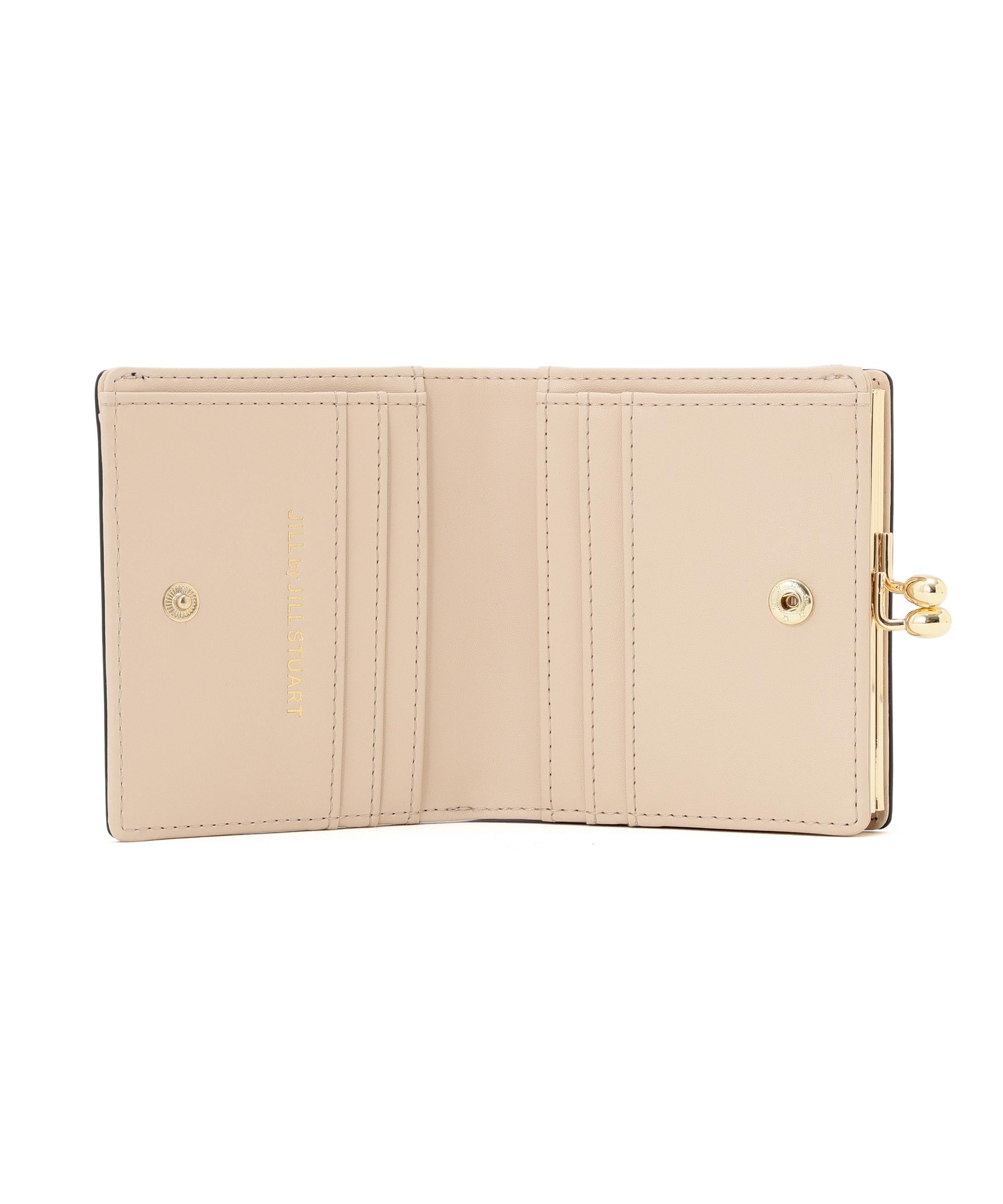 フラワーモチーフウォレット ブラック