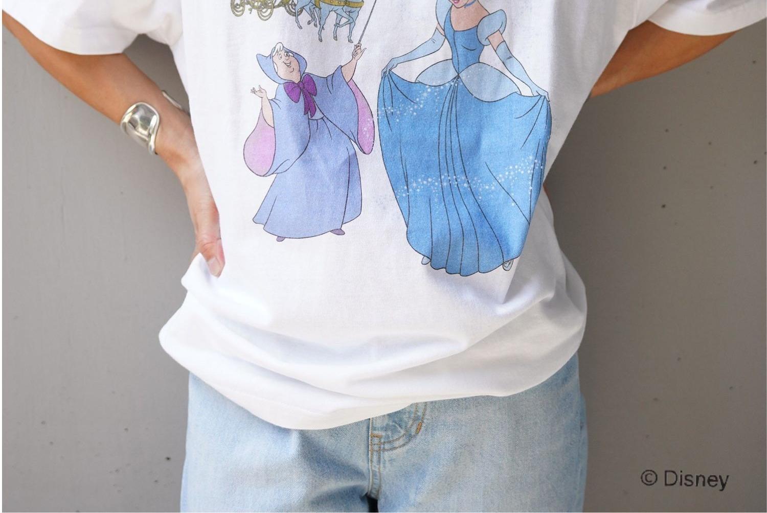 GOOD >OCK SPEED <グッドロックスピード CINDE>ELLA Tシャツ/シンデレラ/Disney ホワイト