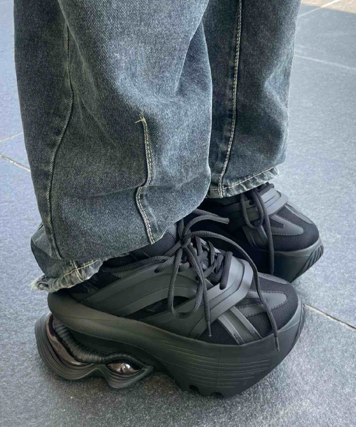 grounds/グラウンズ/JOG VISION FLUX CROSS BLACK ブラック