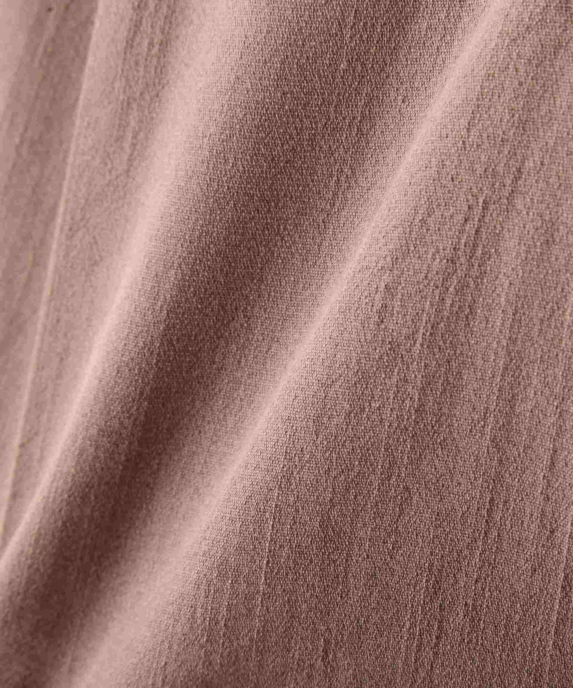 麻調合繊タックベルト付きショートパンツ モカベージュ