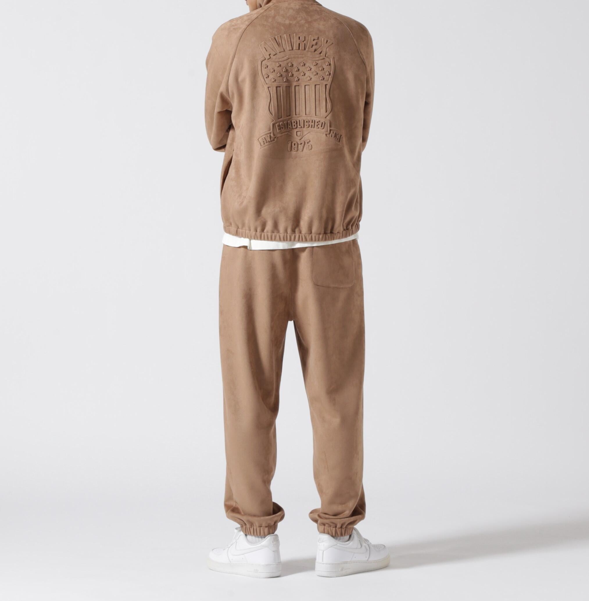 《直営店限定》EMROSS T>ACK JACKET "EMRLEM" / エンボス トラックジャケット エンブレム / AVI>EX /  ベージュ