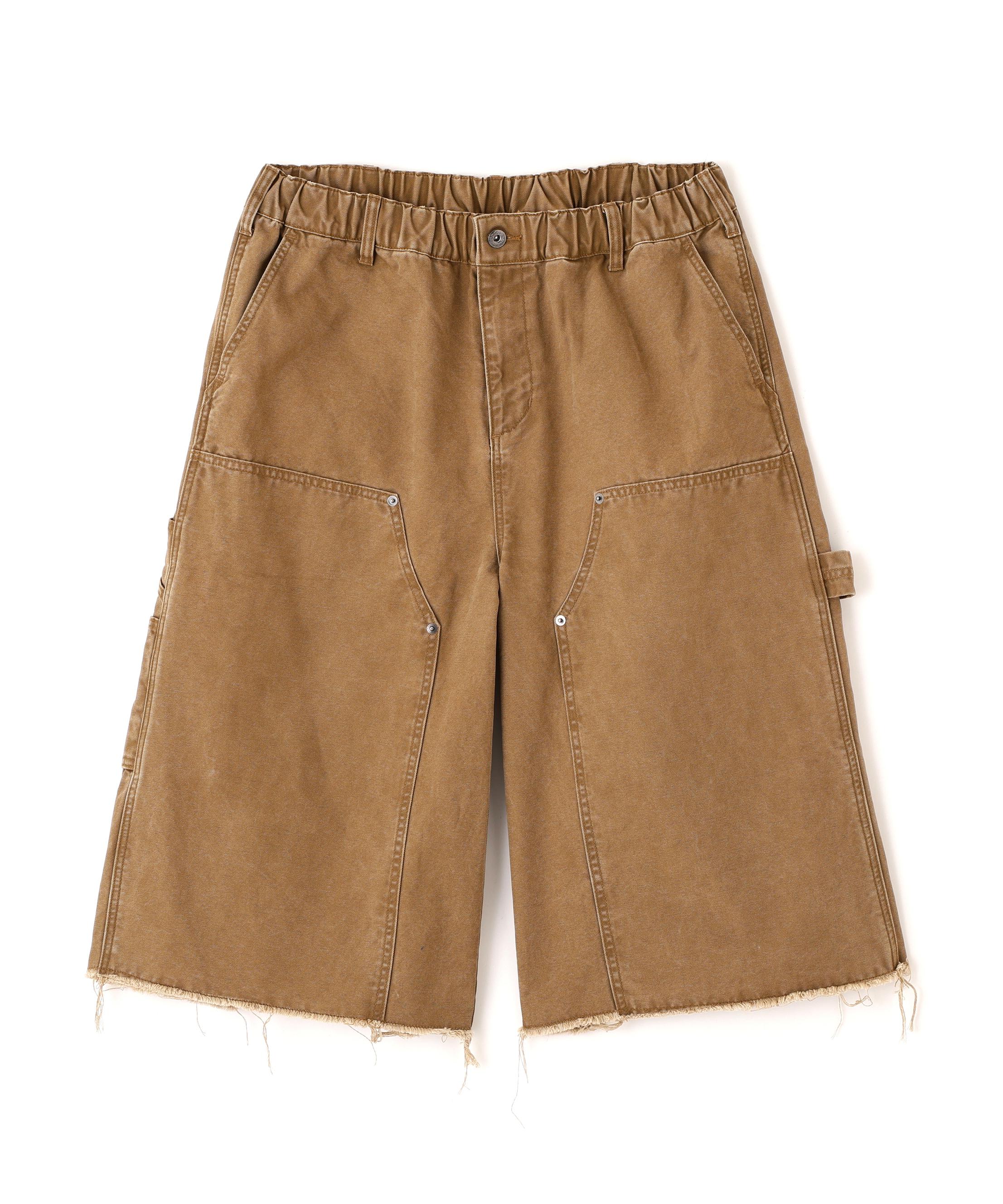 B omnivore/ビーオムニボー　W KNEE SHORTS DUCK ダブルニーショーツダック ゴールド