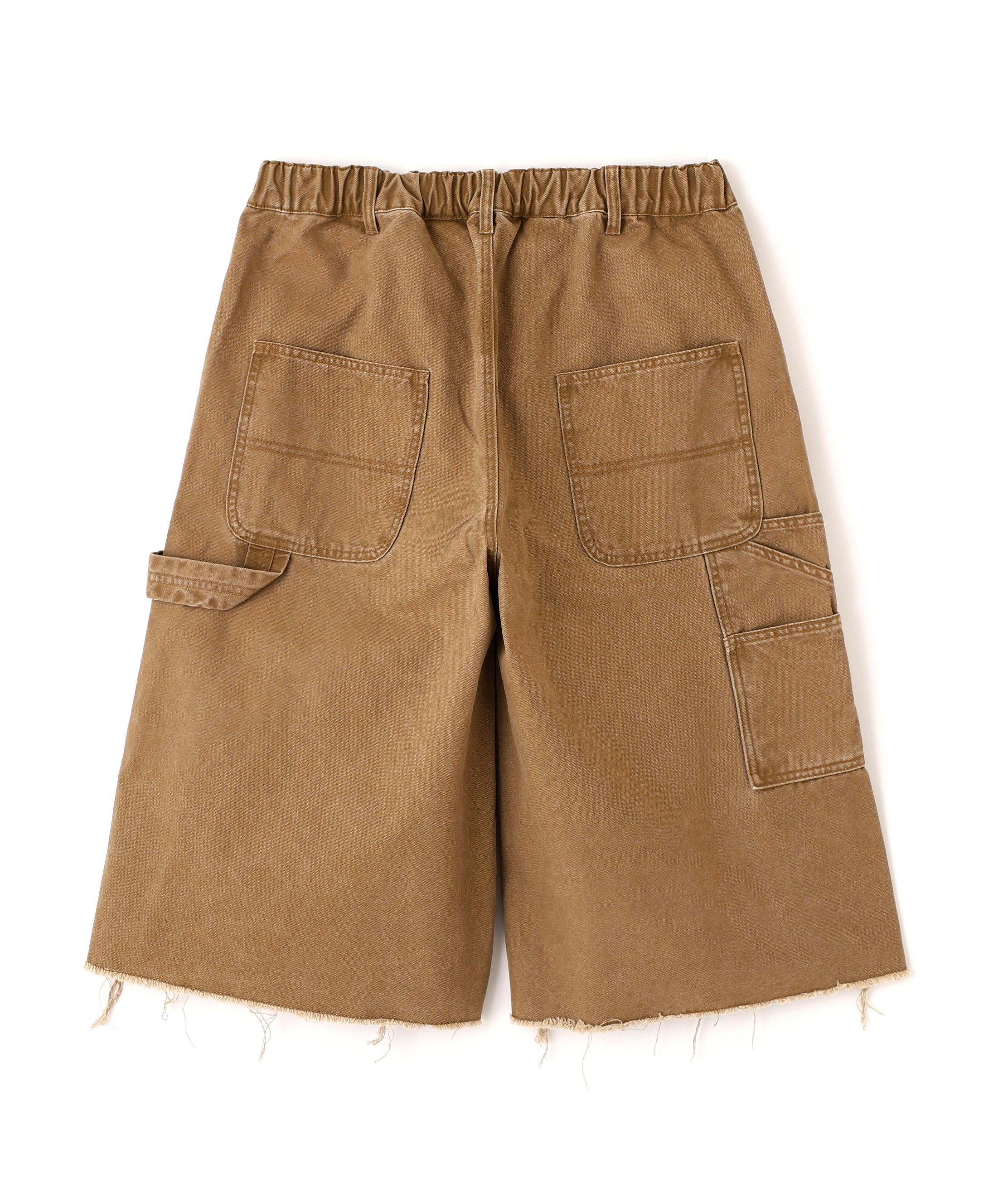 B omnivore/ビーオムニボー　W KNEE SHORTS DUCK ダブルニーショーツダック ゴールド