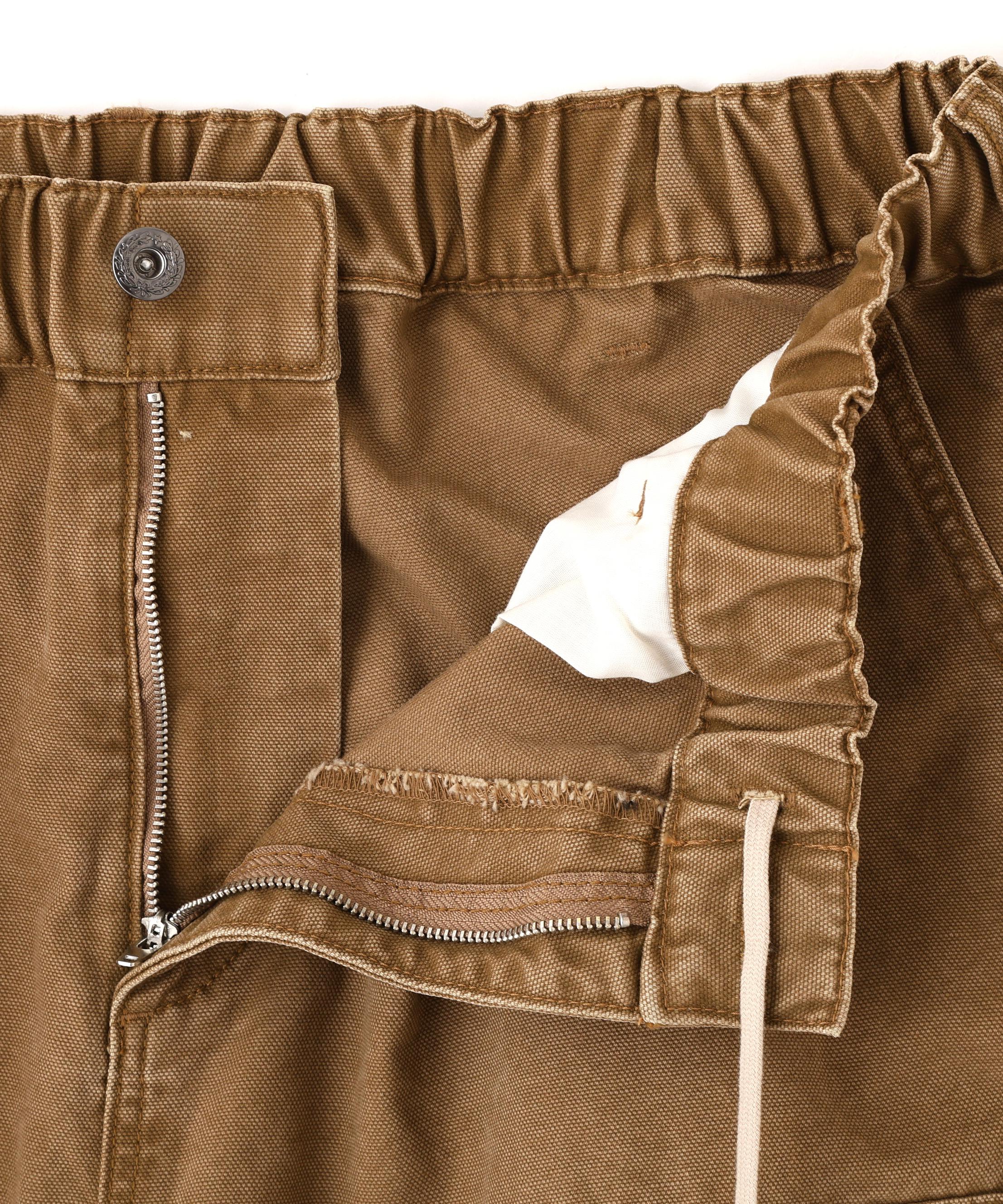 B omnivore/ビーオムニボー　W KNEE SHORTS DUCK ダブルニーショーツダック ゴールド