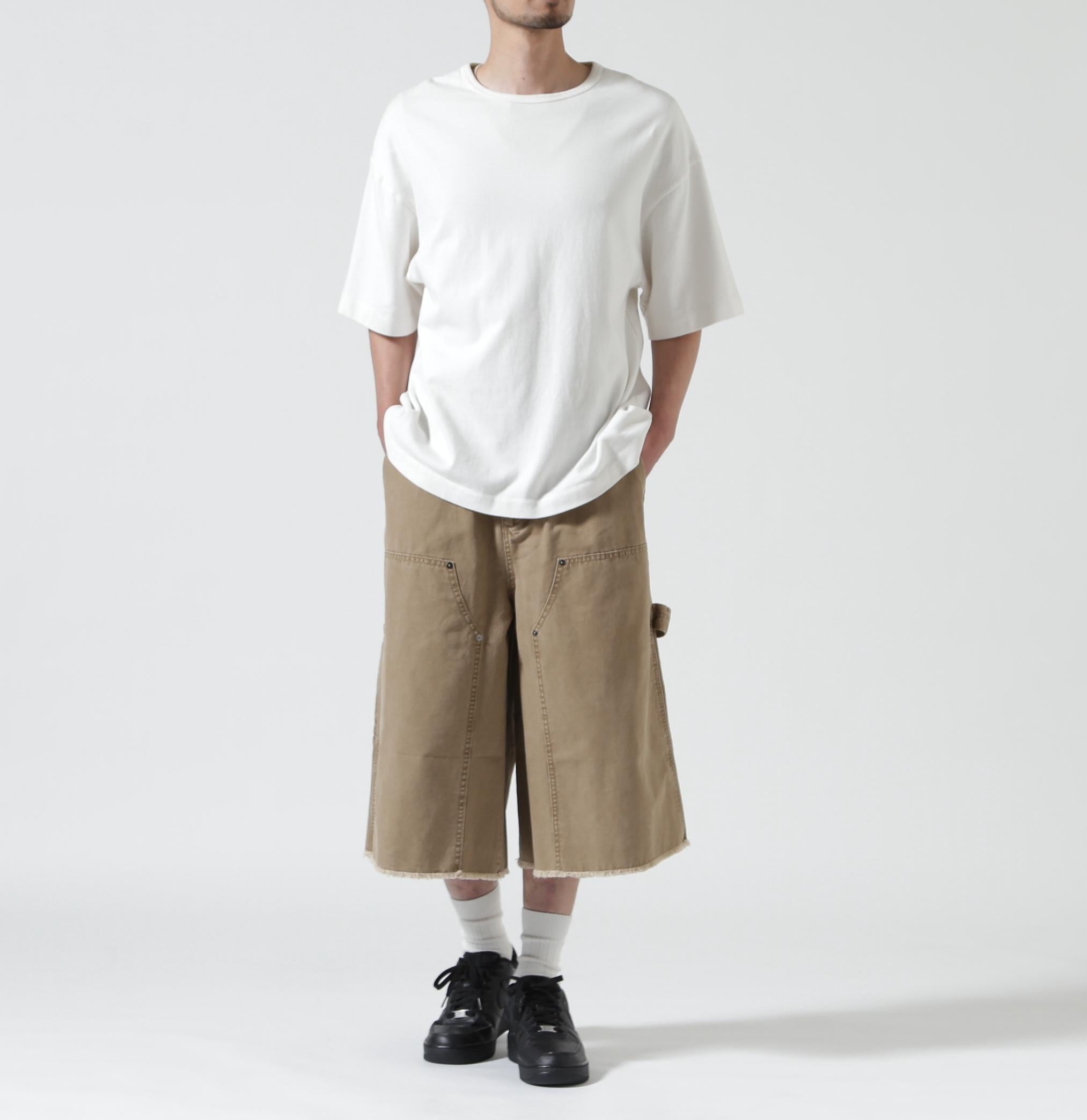 B omnivore/ビーオムニボー　W KNEE SHORTS DUCK ダブルニーショーツダック ゴールド