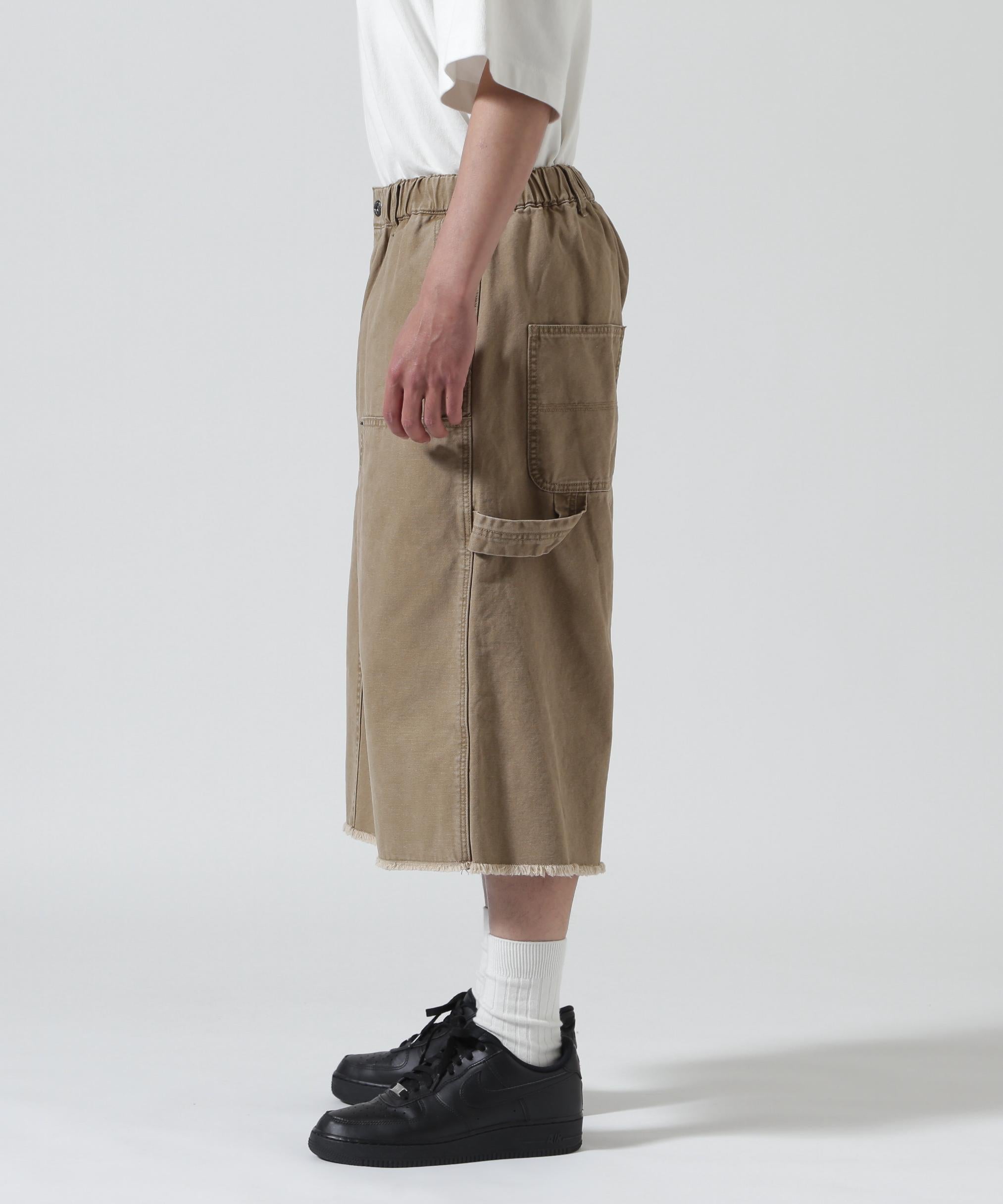 B omnivore/ビーオムニボー　W KNEE SHORTS DUCK ダブルニーショーツダック ゴールド